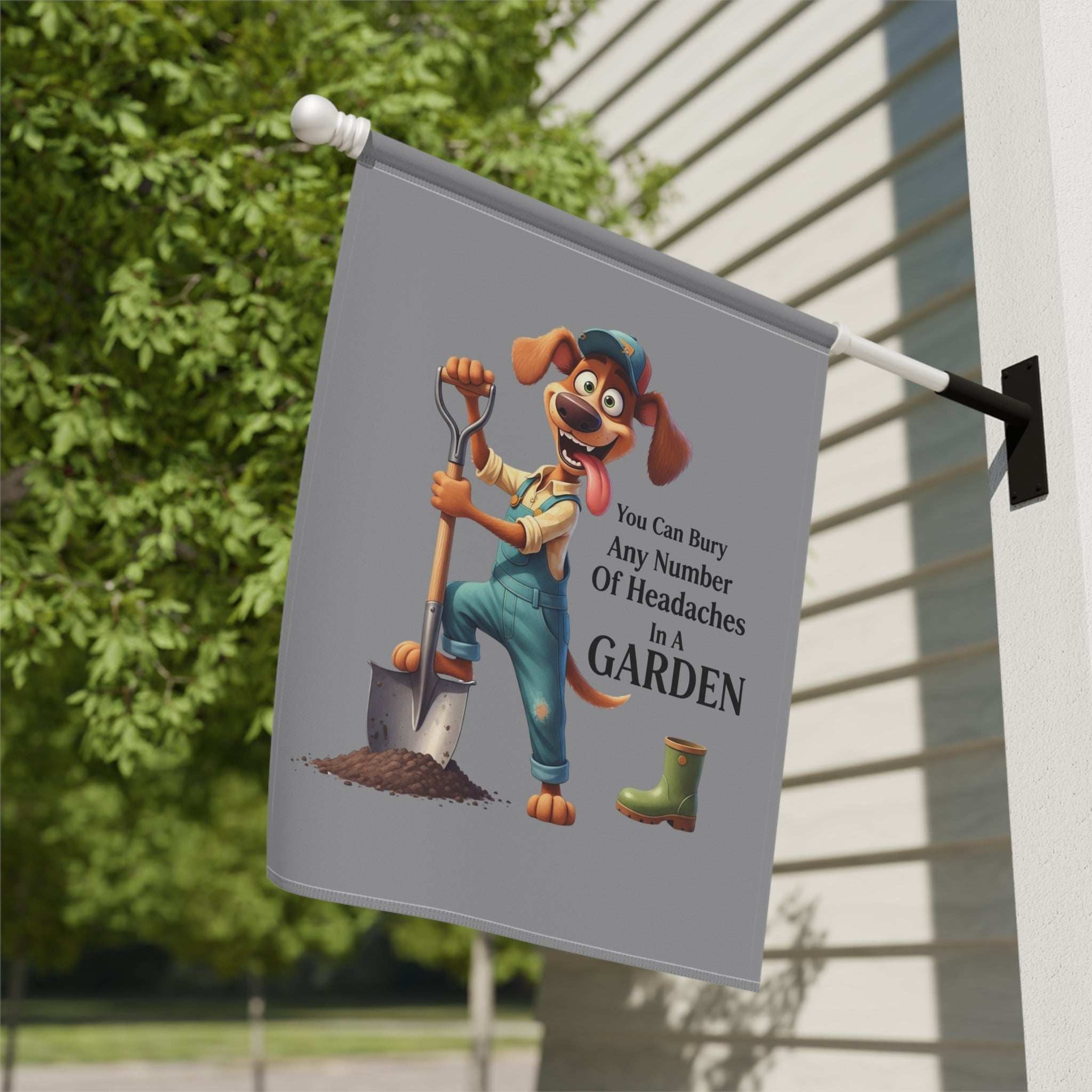 Fun Dog Garden Decor Banner - Dog Theme House Flag