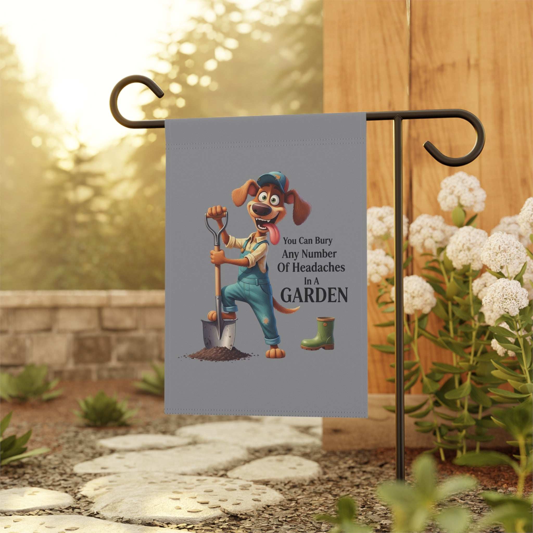 Fun Dog Garden Decor Banner - Dog Theme House Flag