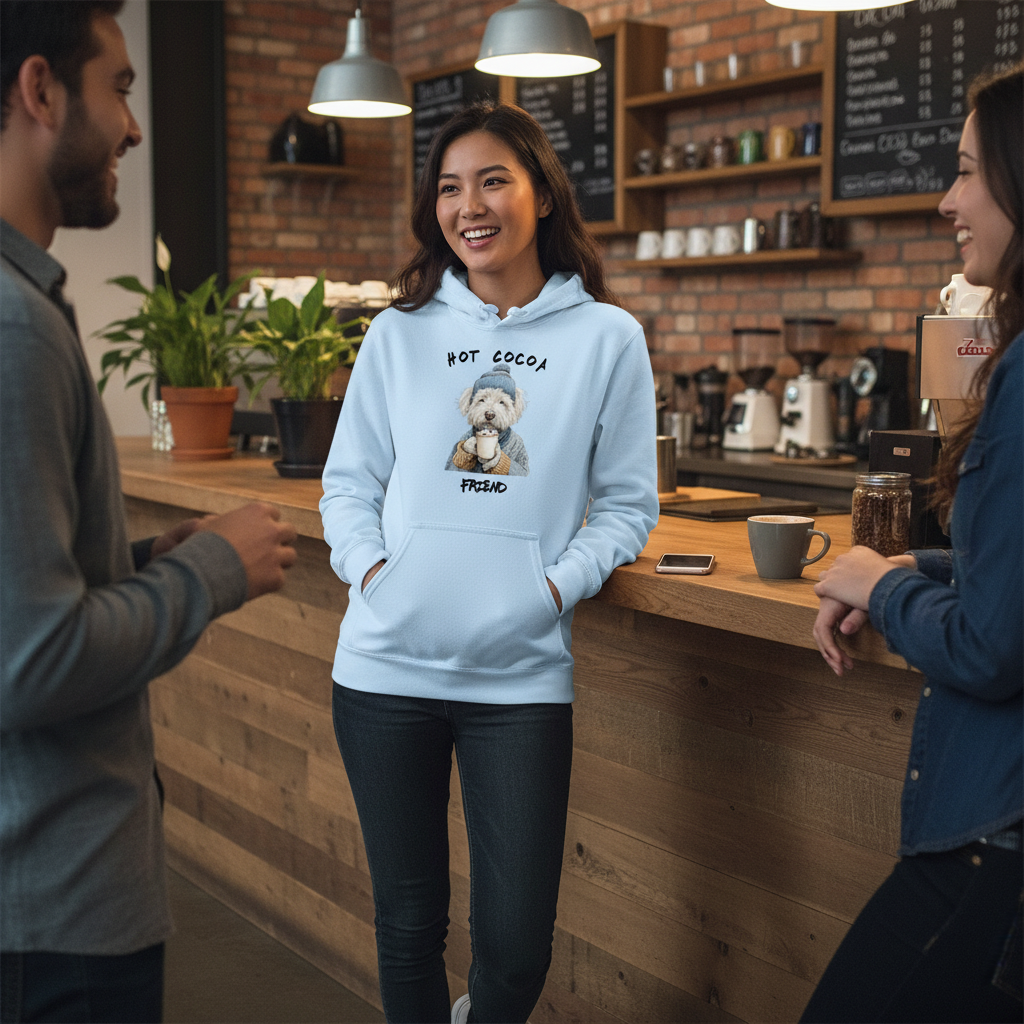 Hot Cocoa Hoodie - Cozy Winter Pet Lover Sweatshirt