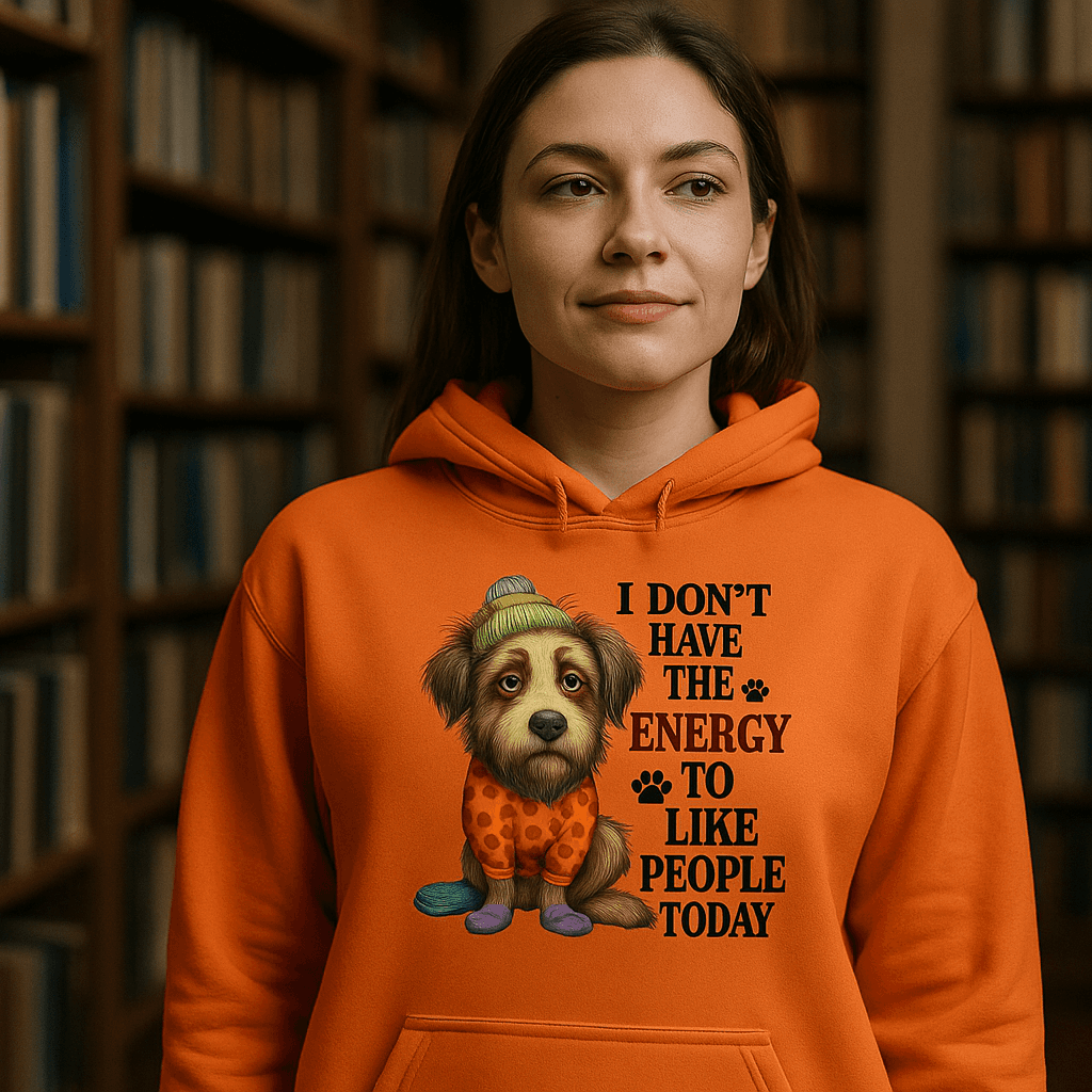 No Energy to Like People Hoodie - Antisocial Sweatshirt