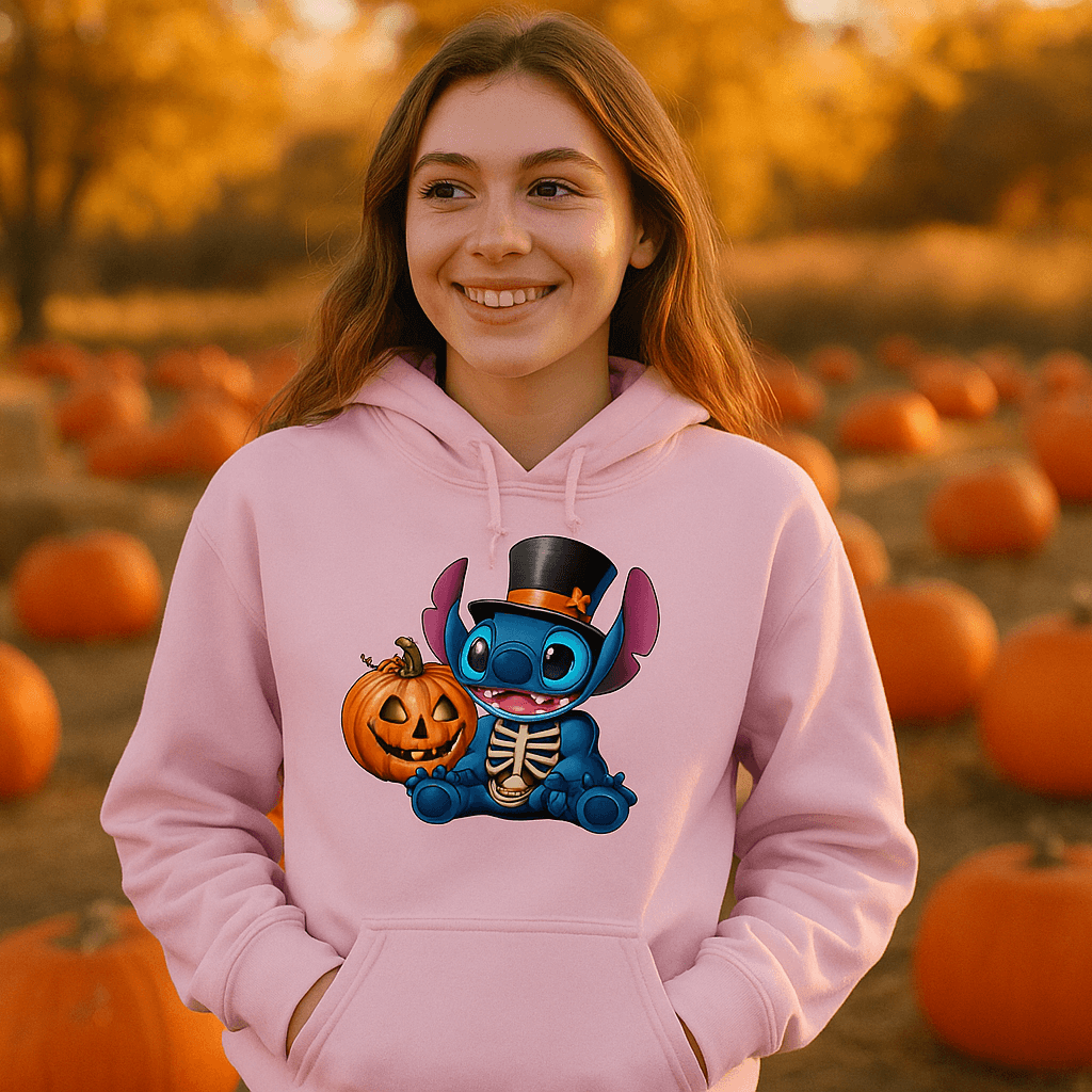 Skele-Stitch Youth Hoodie - Edgy Skeleton Style