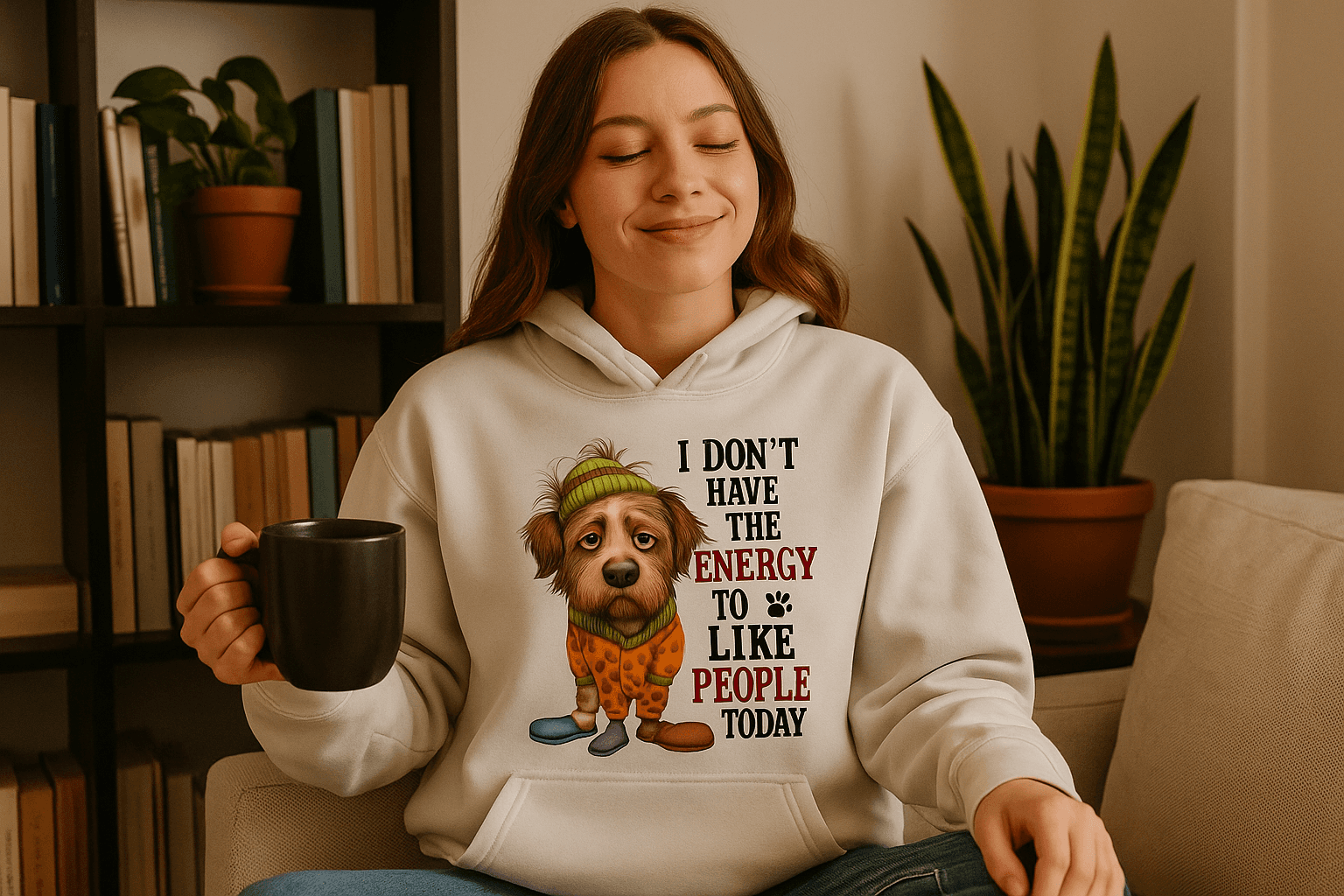No Energy to Like People Hoodie - Antisocial Sweatshirt