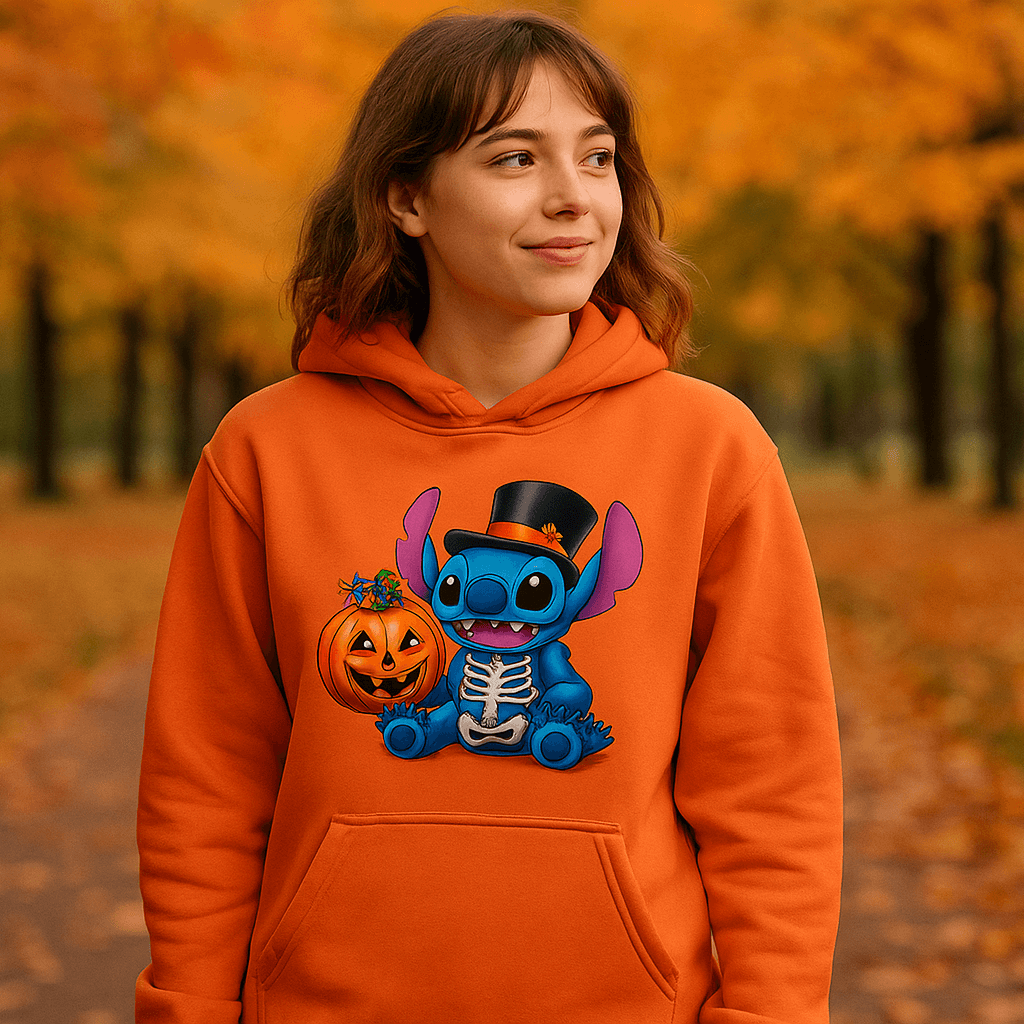 Skele-Stitch Youth Hoodie - Edgy Skeleton Style