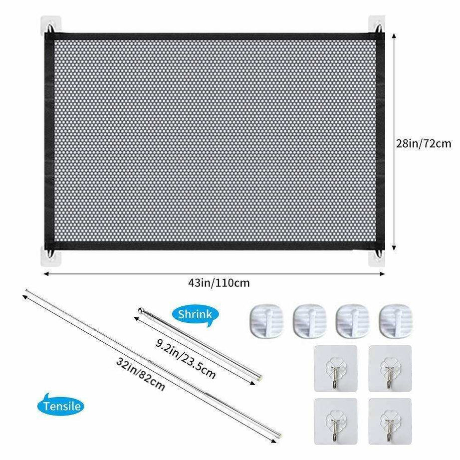 Magic Pet Safety Gate - Portable Mesh Fence for Dogs, Cats & Babies