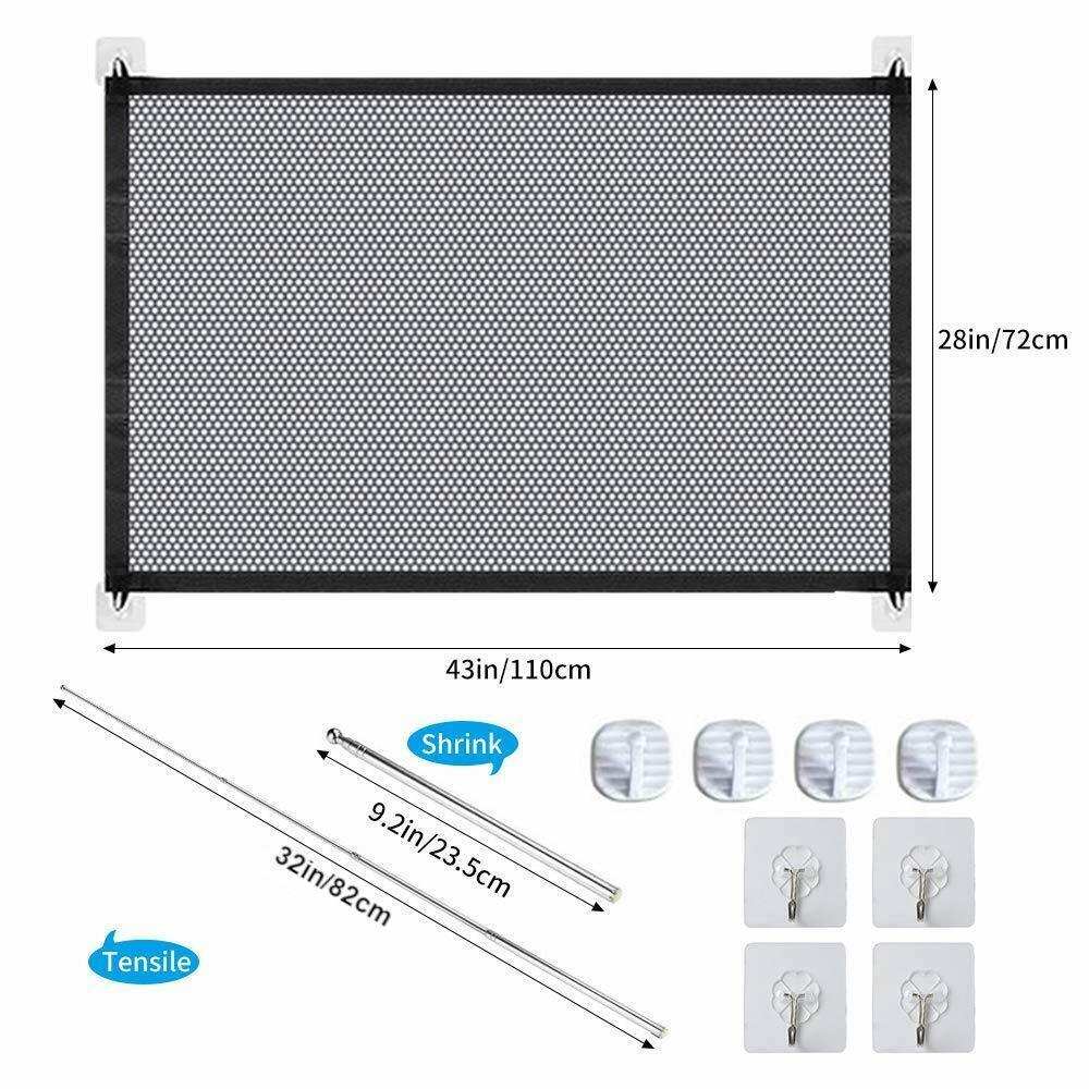 Magic Pet Safety Gate - Portable Mesh Fence for Dogs, Cats & Babies