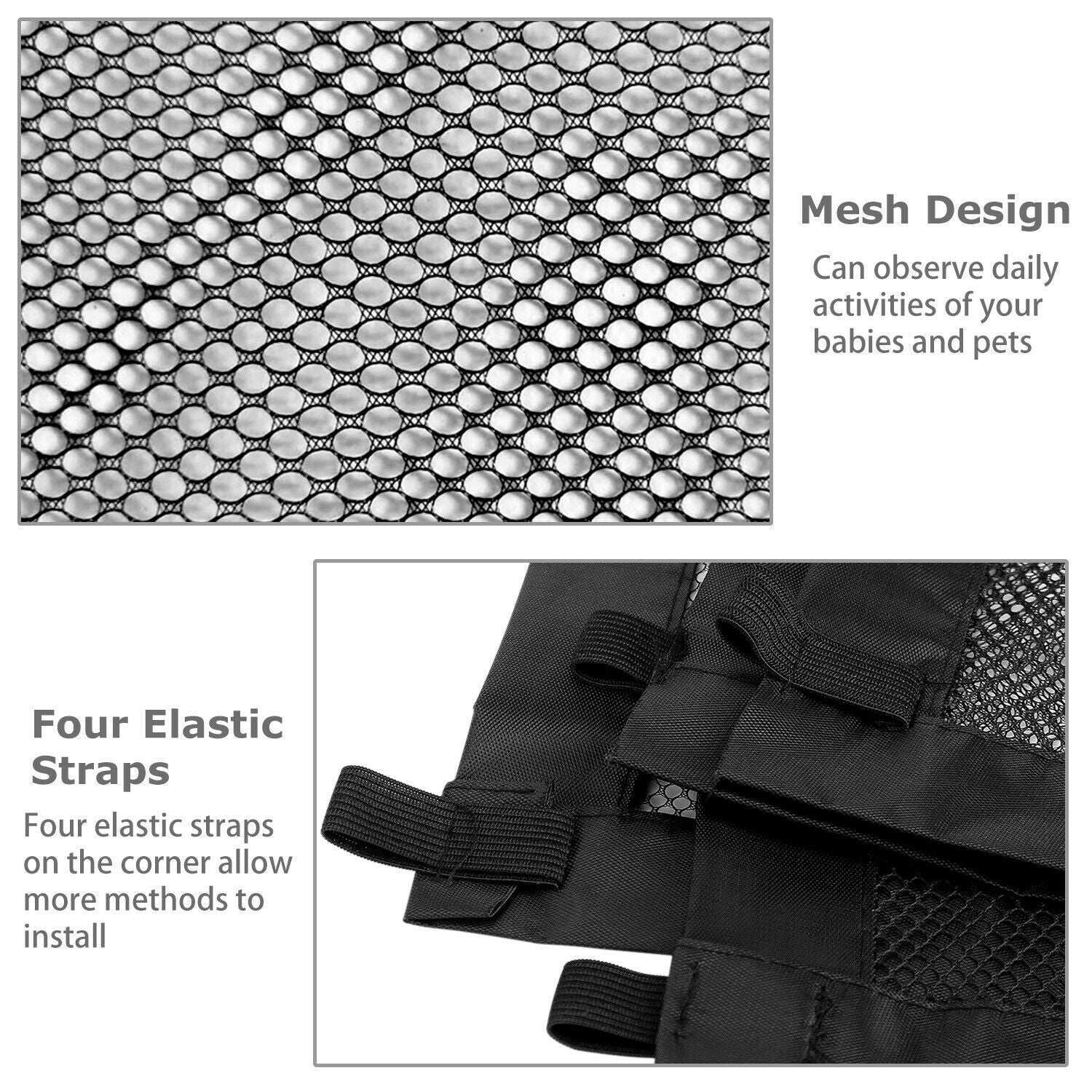 Magic Pet Safety Gate - Portable Mesh Fence for Dogs, Cats & Babies