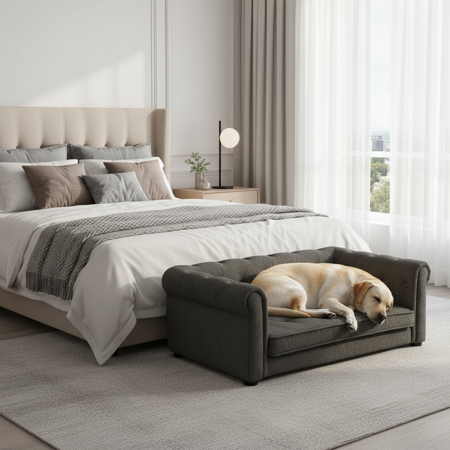 Elevated Dog Sofa Bed - Modern Furniture for Large Dogs