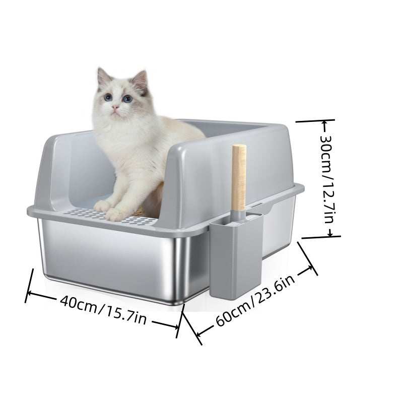 Large 6 Inch Bottom Basin Cat Litter Box