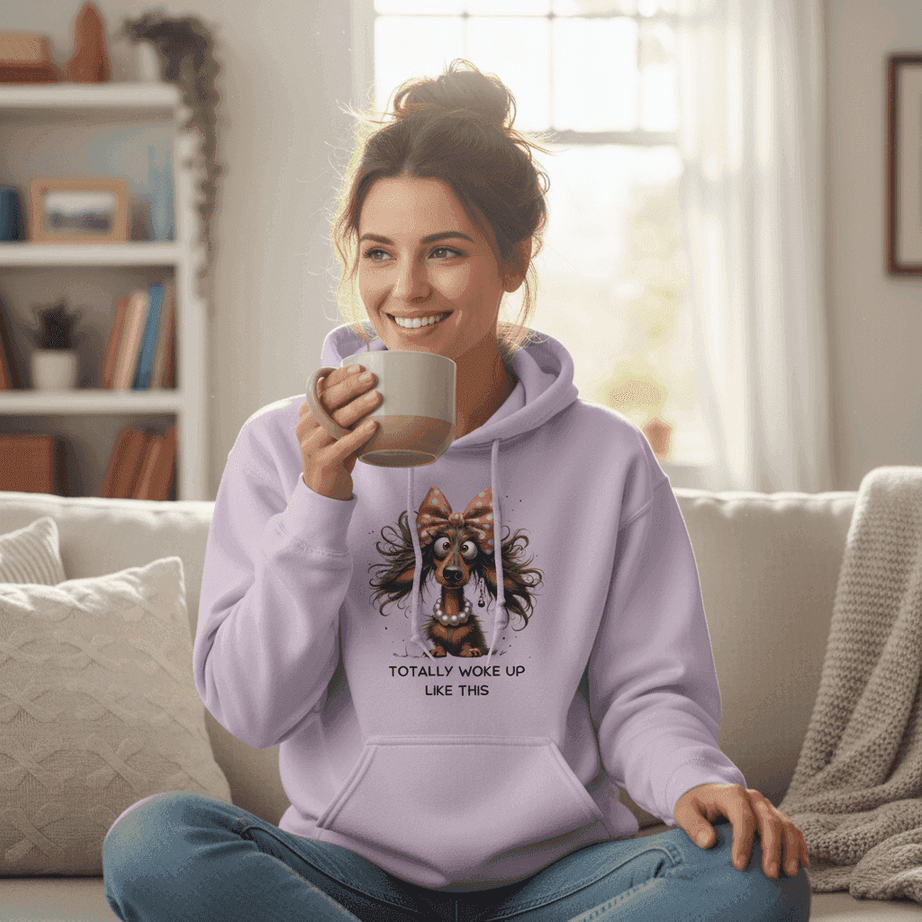 Funny Dog Hoodie - Woke Up Like This Sweatshirt