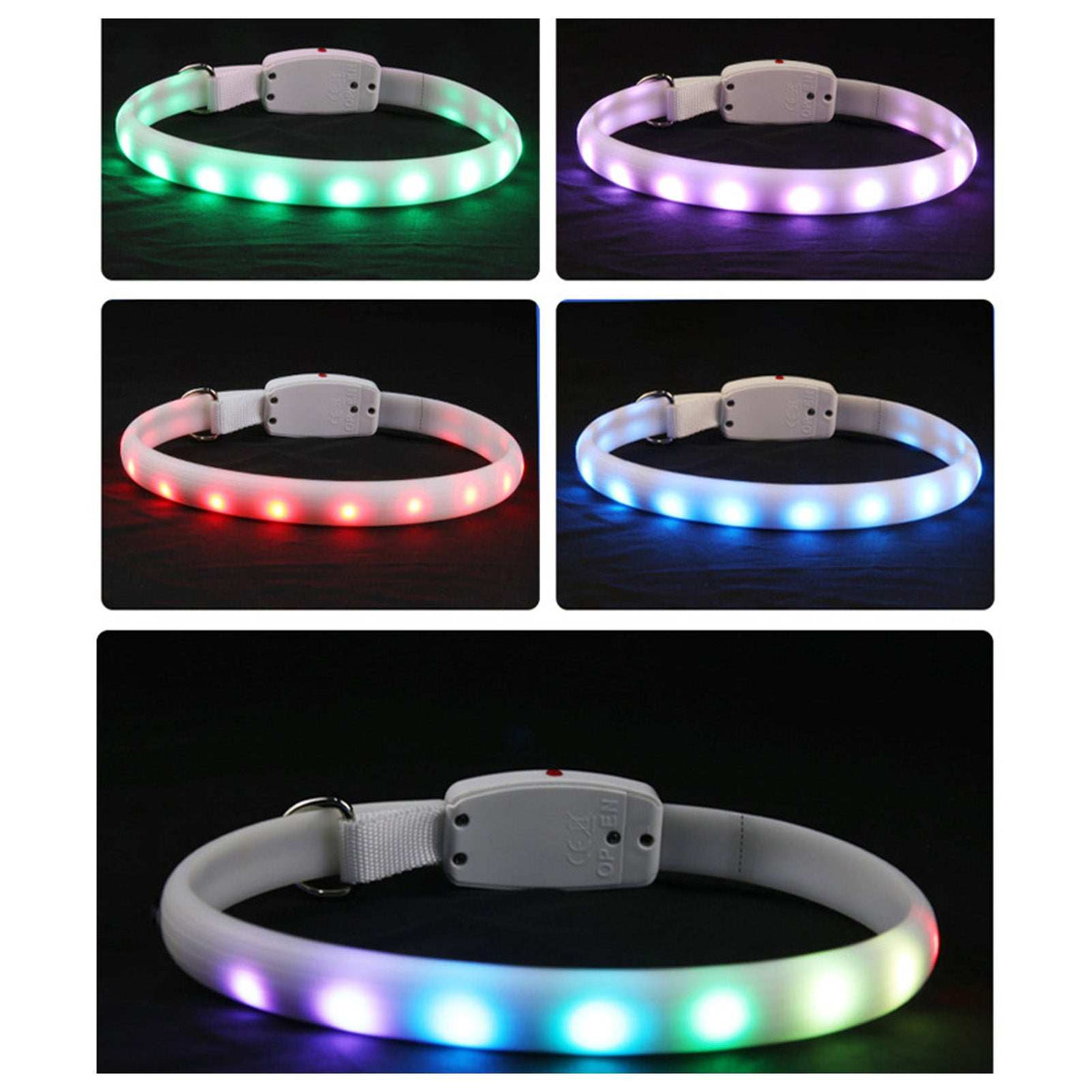 Adjustable Night Use LED Lighted Dog Collar