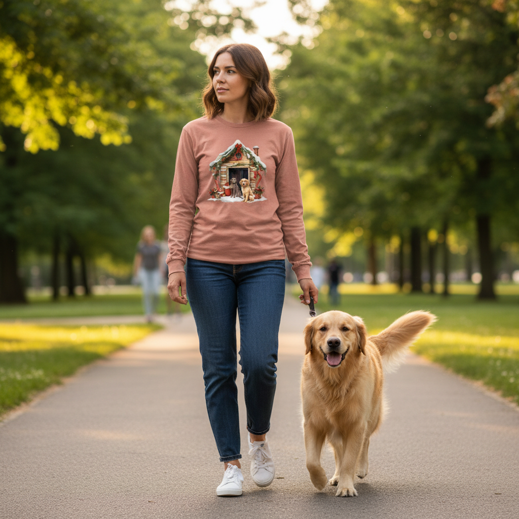 Comfort Colors Dog House Long Sleeve Shirt - Unisex Cotton