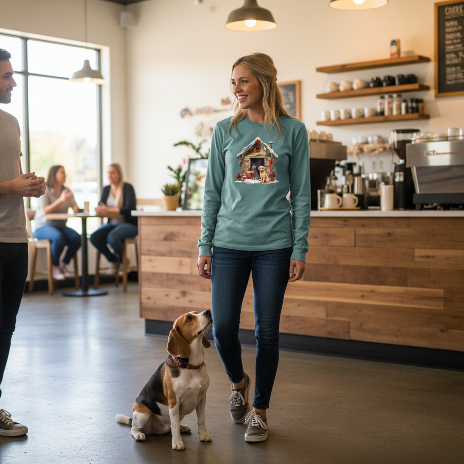 Comfort Colors Dog House Long Sleeve Shirt - Unisex Cotton