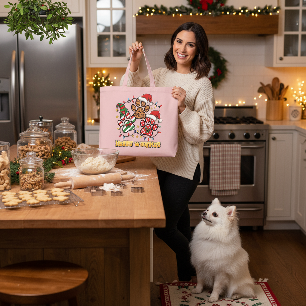 Woofmas Tote - Festive Christmas Bag for Dog Lovers