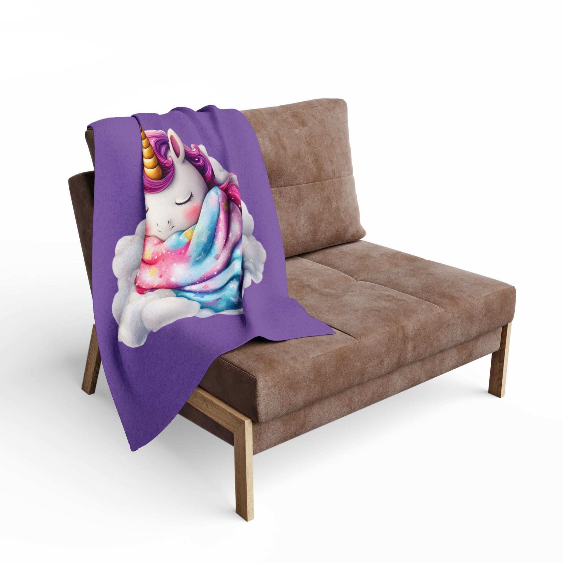 Whimsical Unicorn Fleece Blanket - Cozy Throw for Kids