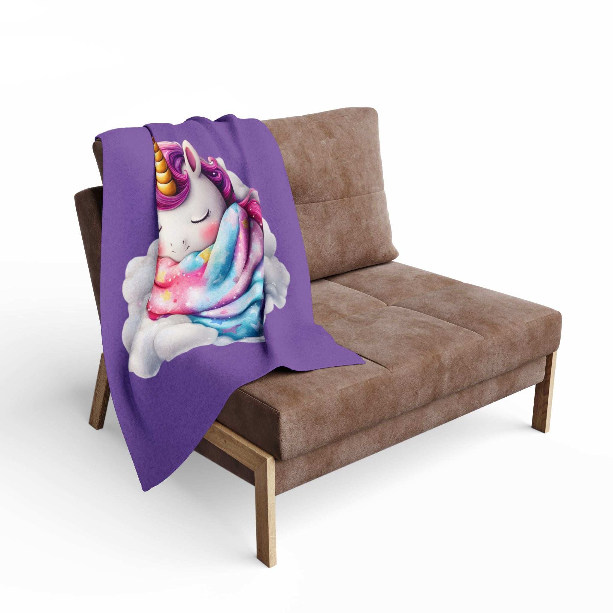 Whimsical Unicorn Fleece Blanket - Cozy Throw for Kids