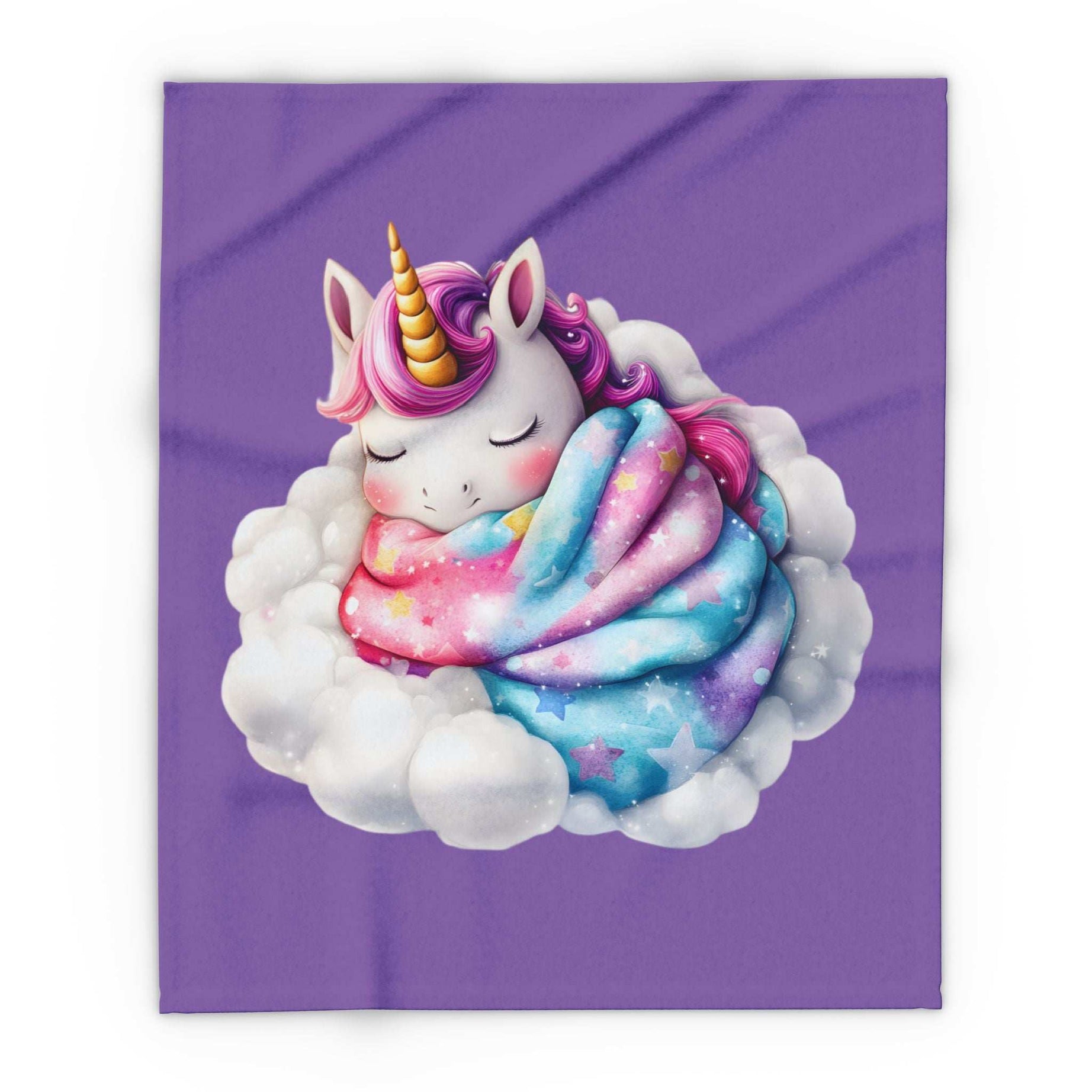 Whimsical Unicorn Fleece Blanket - Cozy Throw for Kids