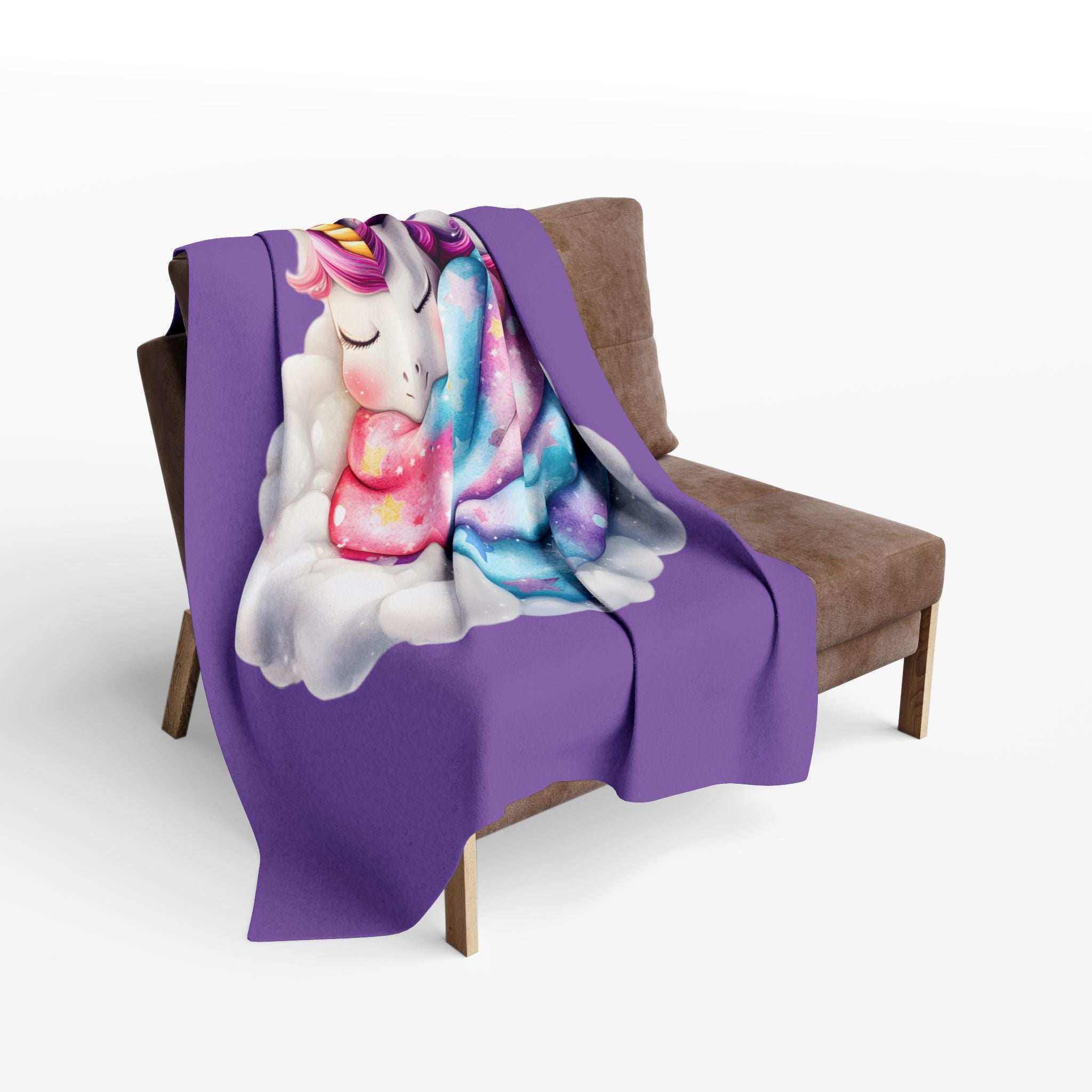 Whimsical Unicorn Fleece Blanket - Cozy Throw for Kids
