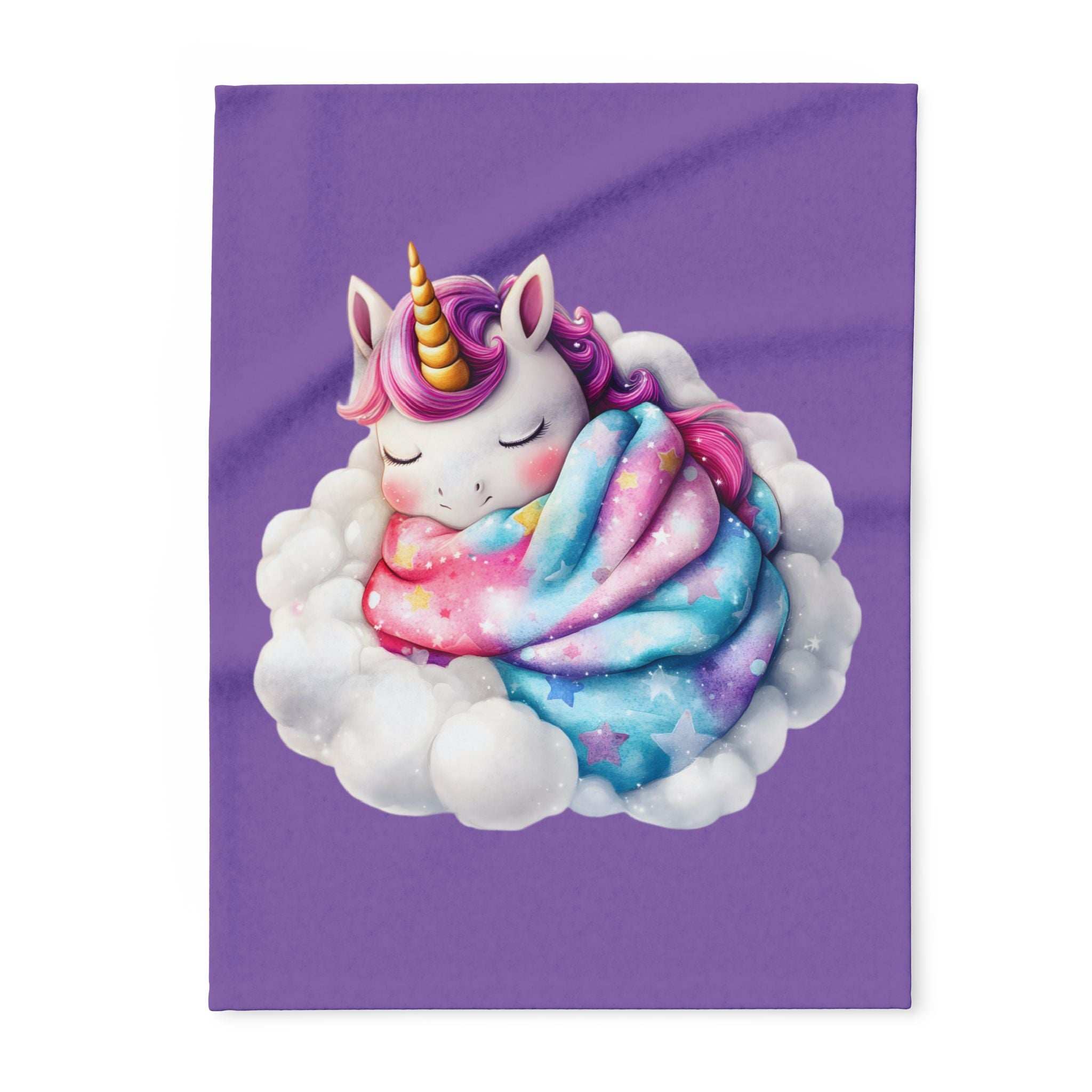 Whimsical Unicorn Fleece Blanket - Cozy Throw for Kids