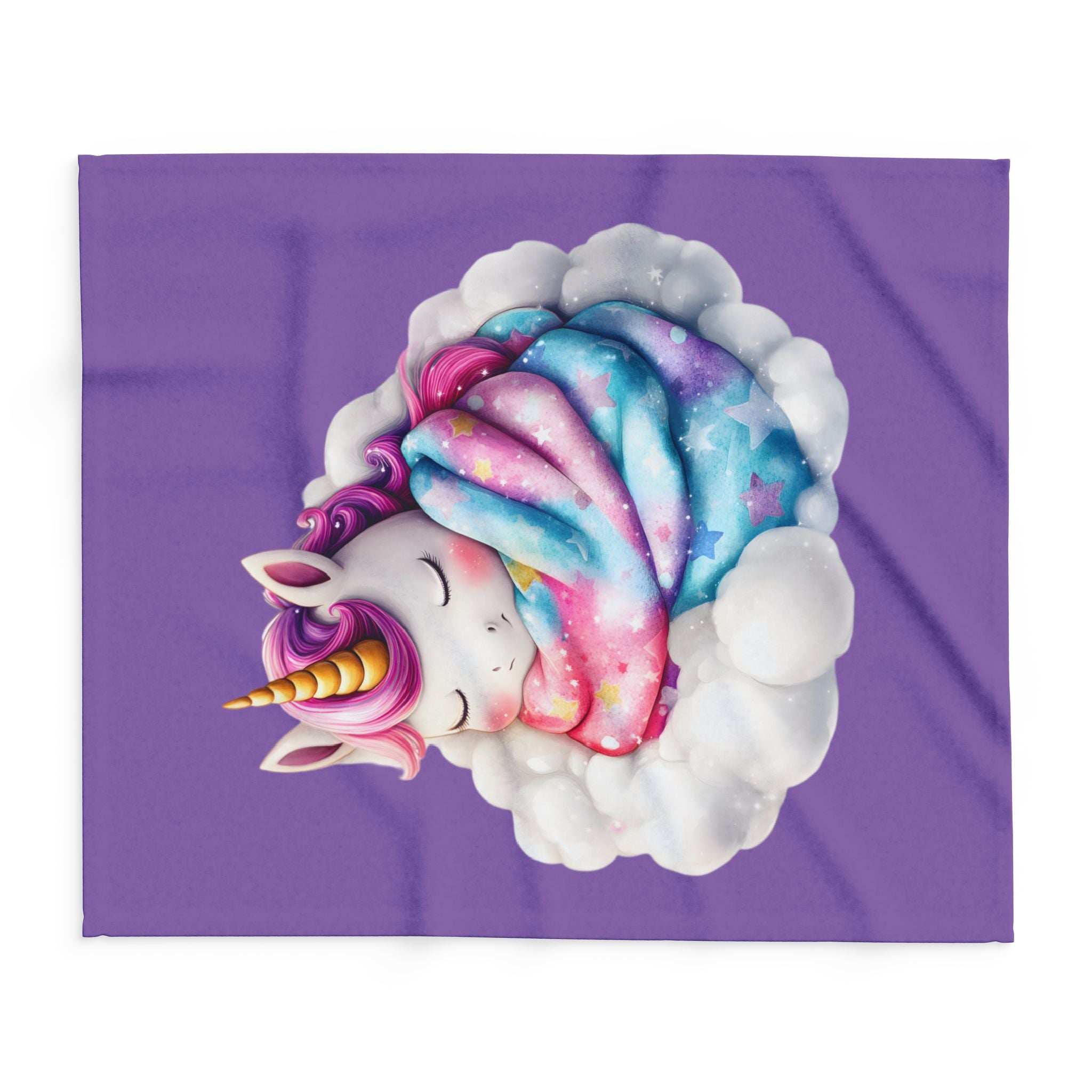 Whimsical Unicorn Fleece Blanket - Cozy Throw for Kids