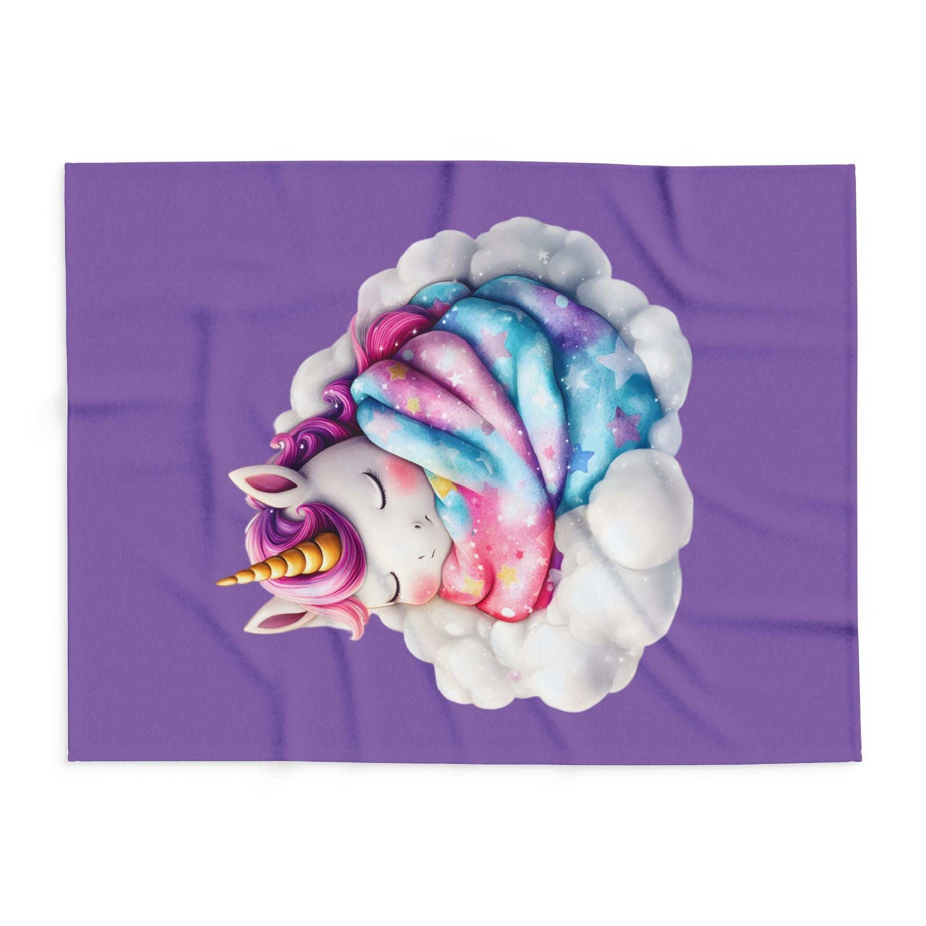 Whimsical Unicorn Fleece Blanket - Cozy Throw for Kids