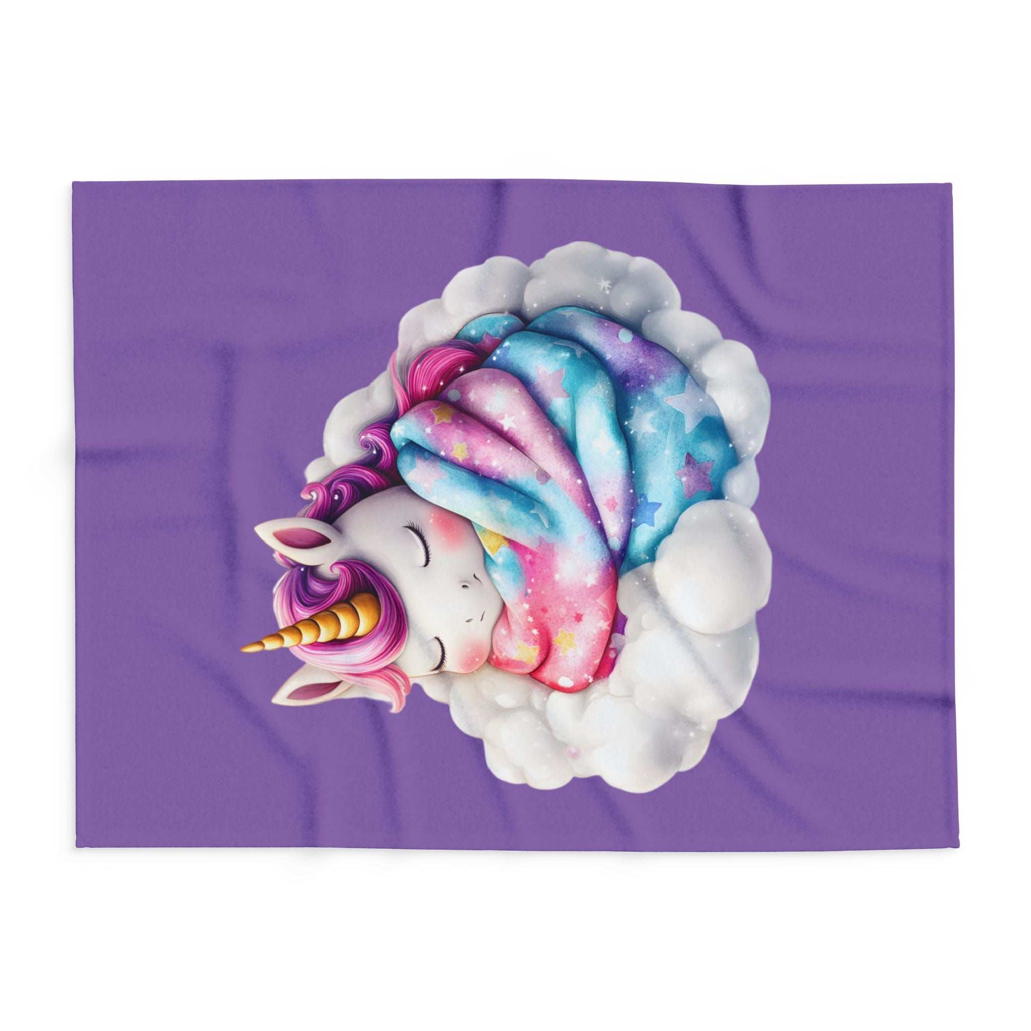 Whimsical Unicorn Fleece Blanket - Cozy Throw for Kids