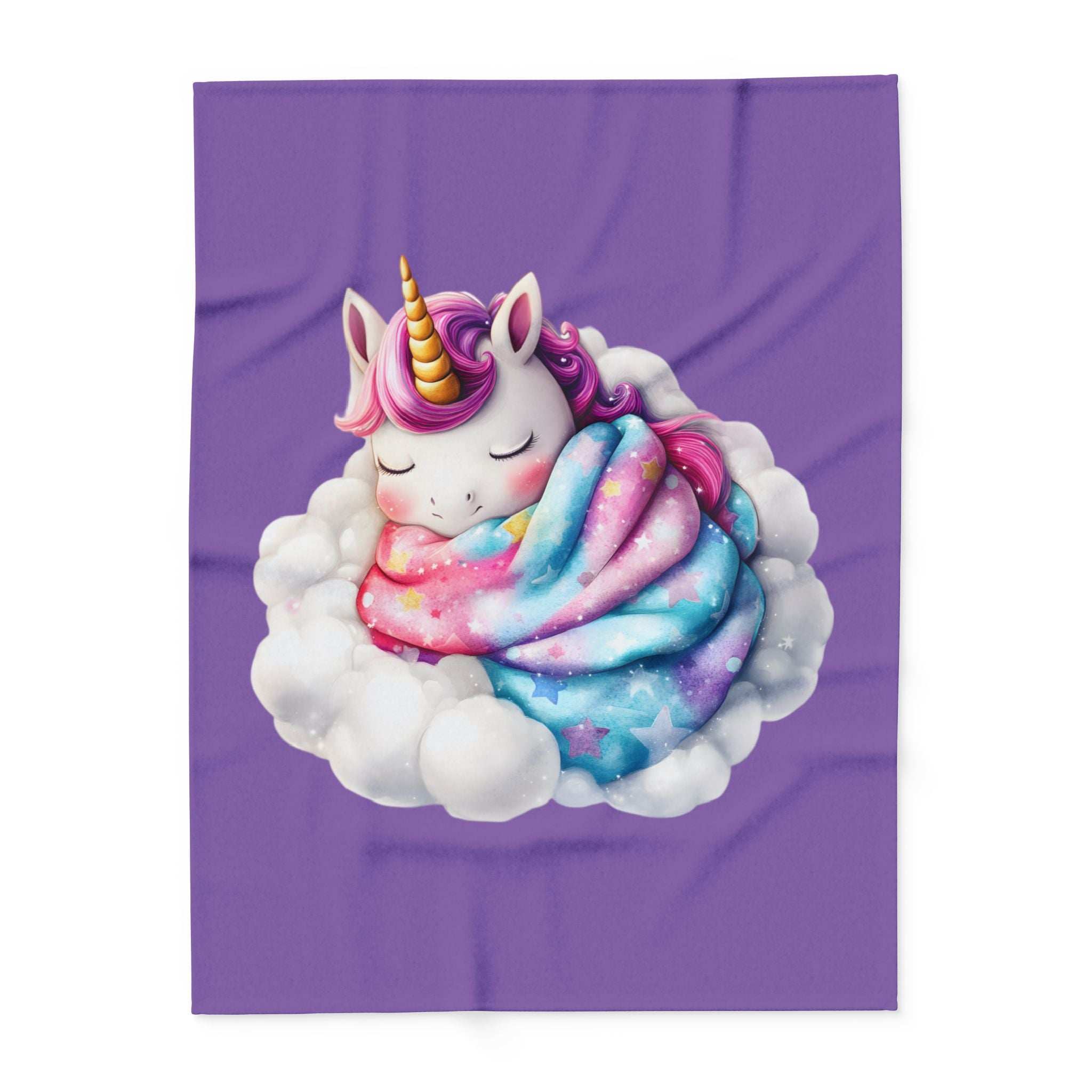 Whimsical Unicorn Fleece Blanket - Cozy Throw for Kids