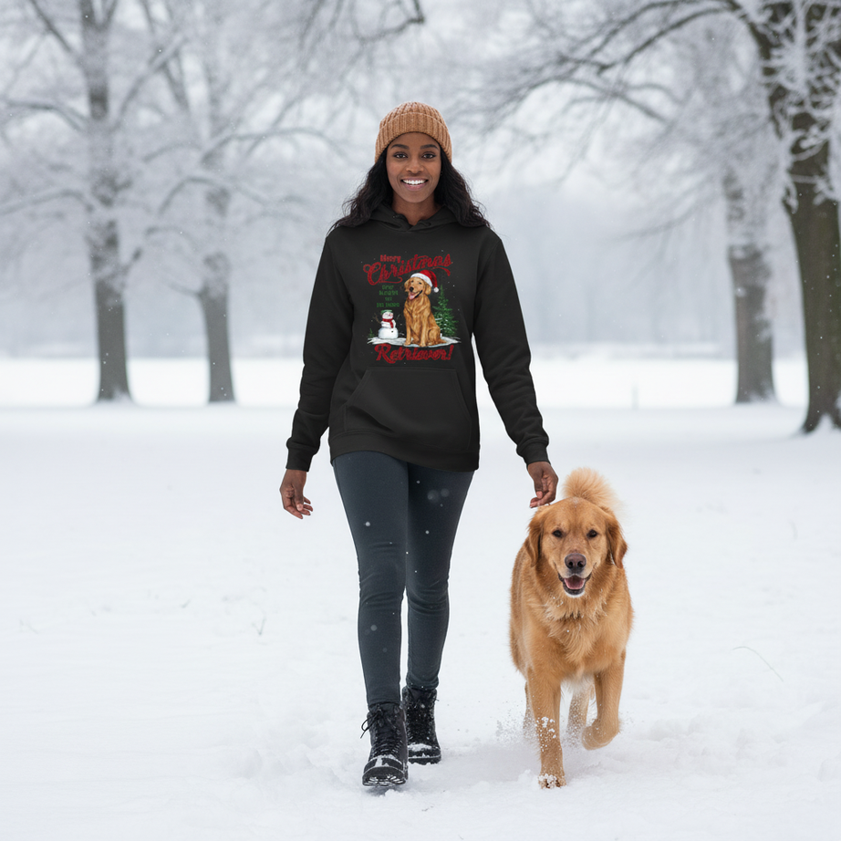 Red Nose Retriever Hoodie - Merry Christmas Sweatshirt