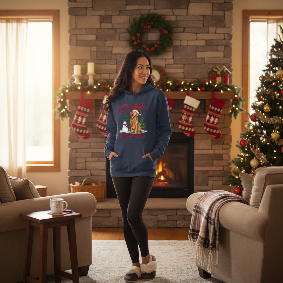 Red Nose Retriever Hoodie - Merry Christmas Sweatshirt