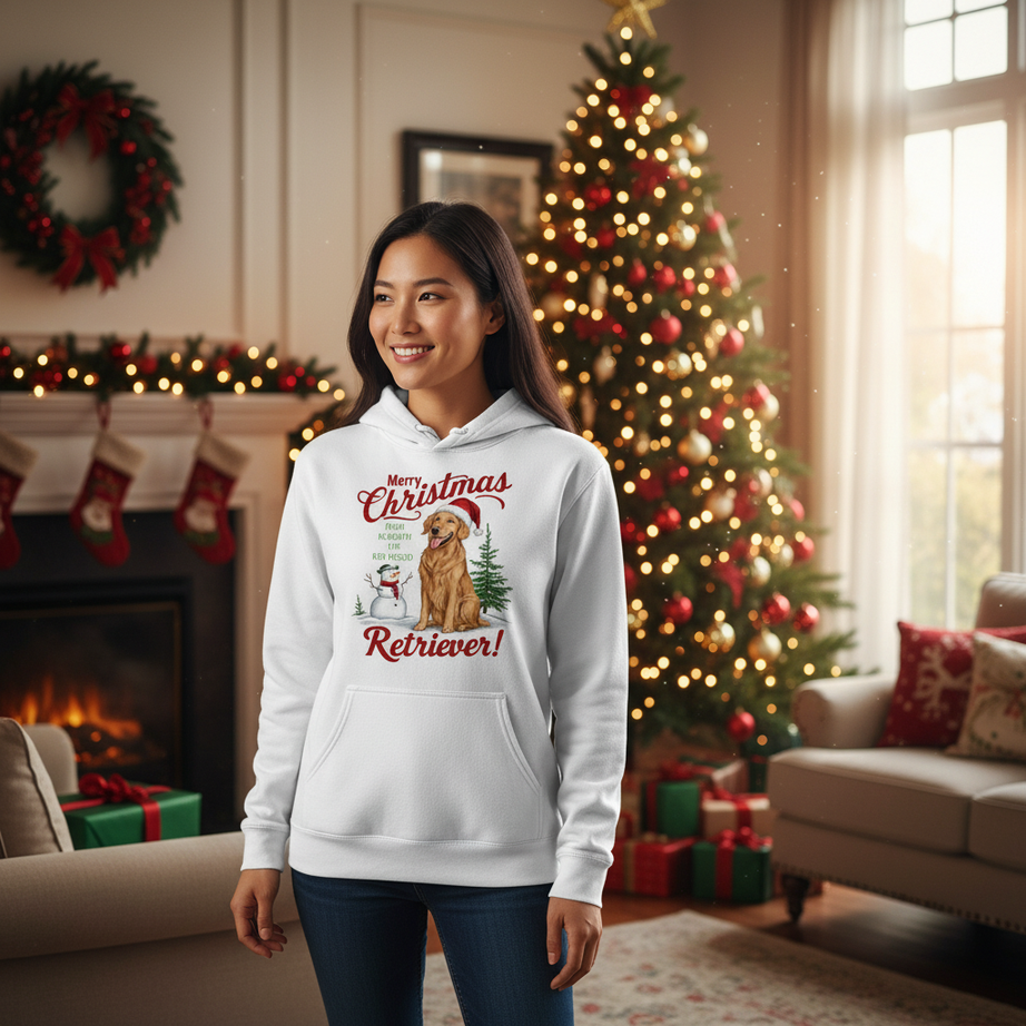 Red Nose Retriever Hoodie - Merry Christmas Sweatshirt