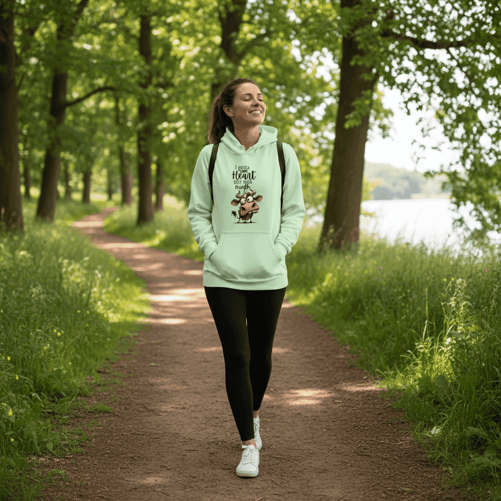 Funny Cow Hoodie - Good Heart But This Mouth Sweatshirt