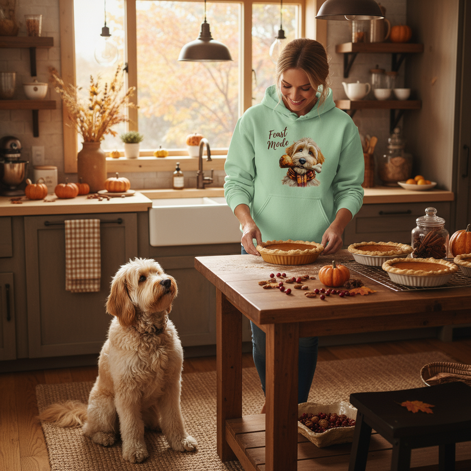 What's a Good Thanksgiving Hoodie for Dog Lovers? Feast Doodle