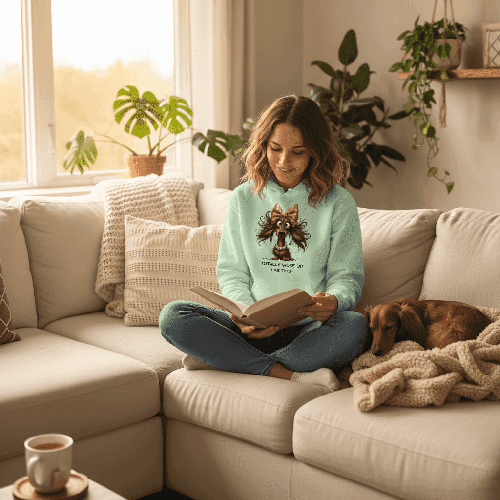 Funny Dog Hoodie - Woke Up Like This Sweatshirt
