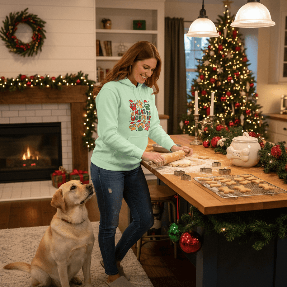 Woofmas Hoodie - Funny Christmas Dog Lover Sweatshirt