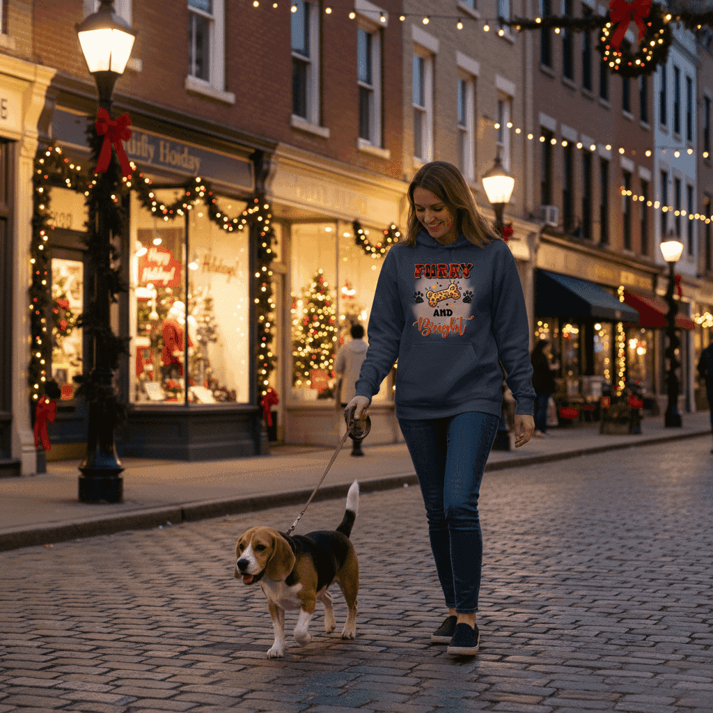 Furry and Bright Holiday Hoodie for Pet Lovers - Cozy Gift