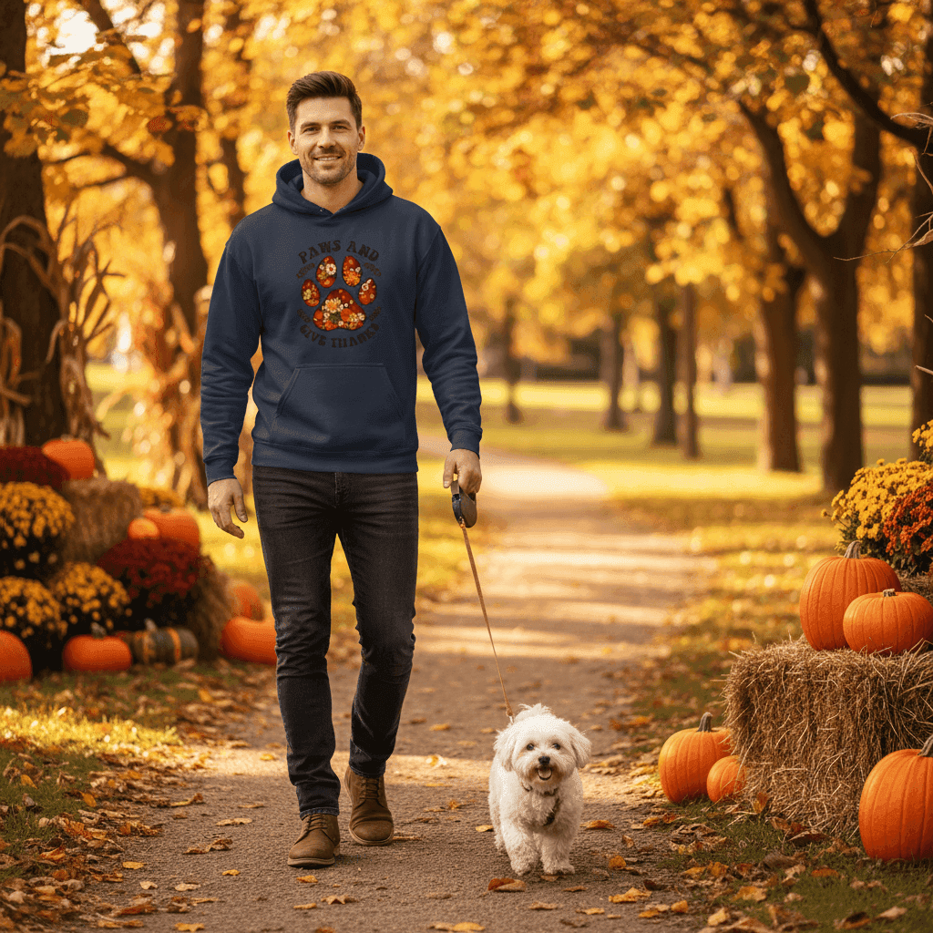 What's a Good Thanksgiving Hoodie for Pet Lovers? Paws & Thanks