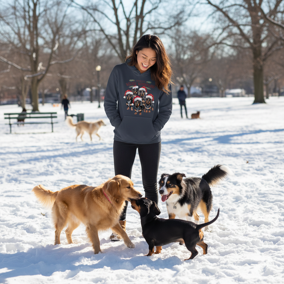 Weenie Wonderland Hoodie - Dachshund Lover Sweatshirt