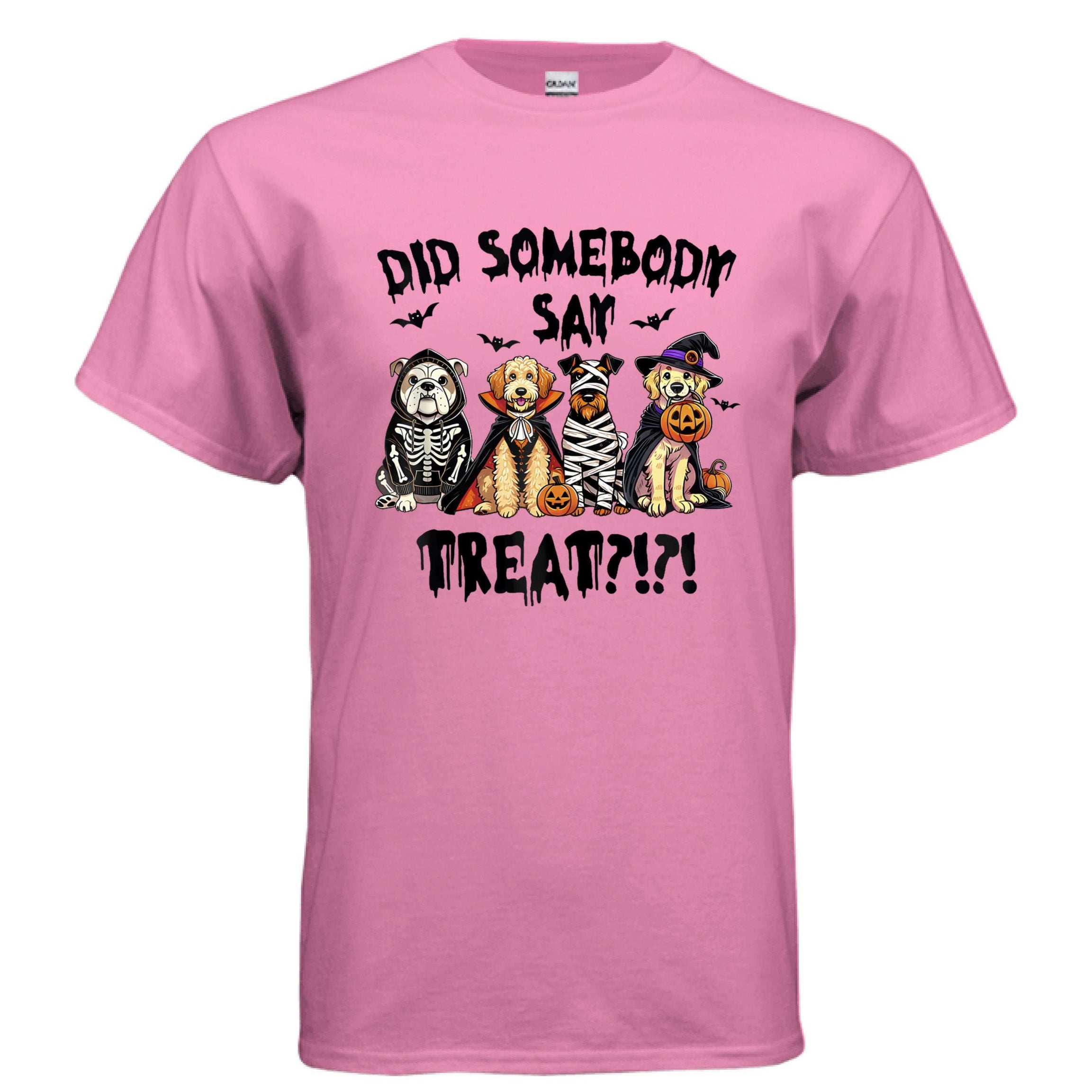 Did Somebody Say Treats Spooky T-Shirt - Halloween Dog Lover Pet Parent Tee
