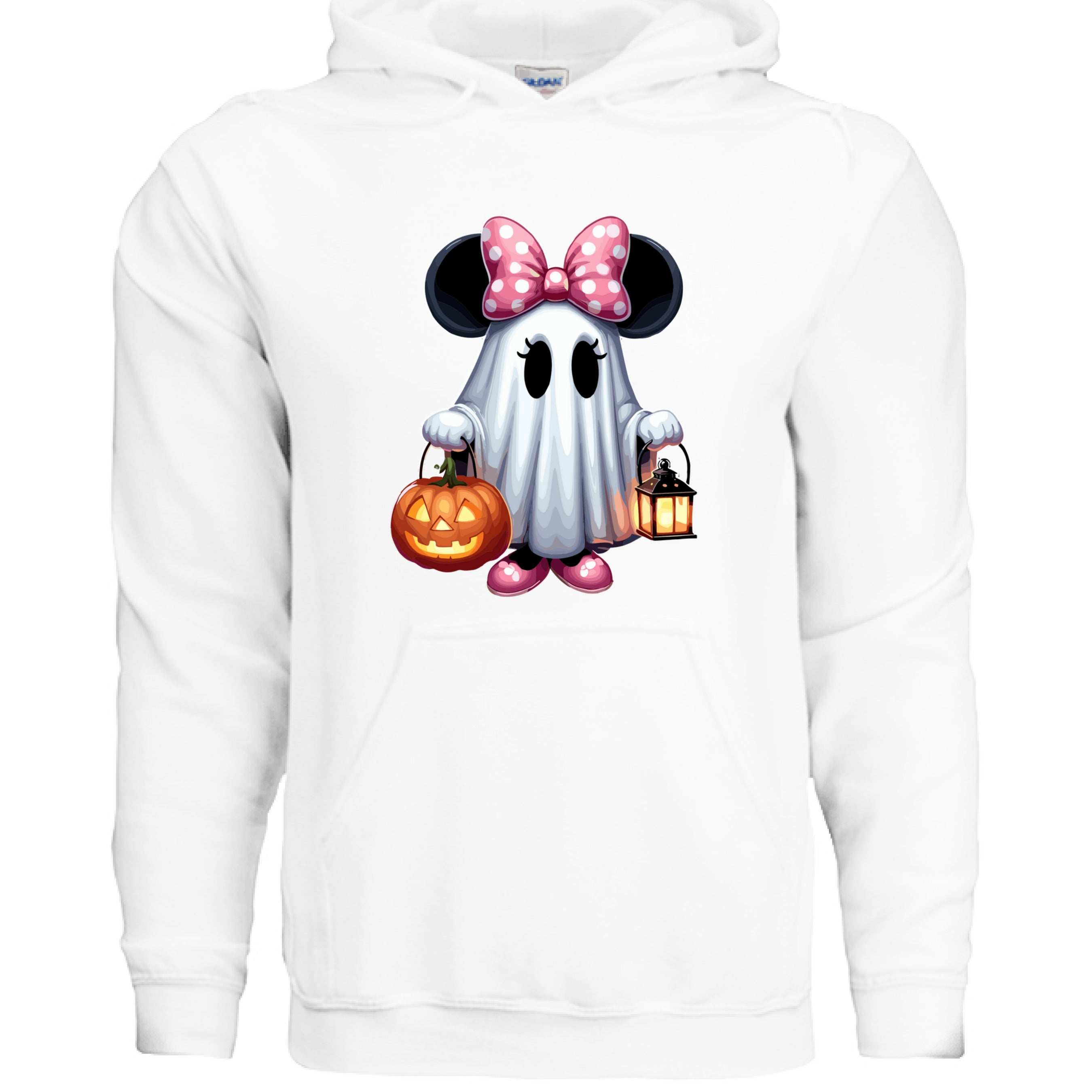 Cute Minnie Mouse Ghost Hoodie Sweatshirt - Disney Halloween