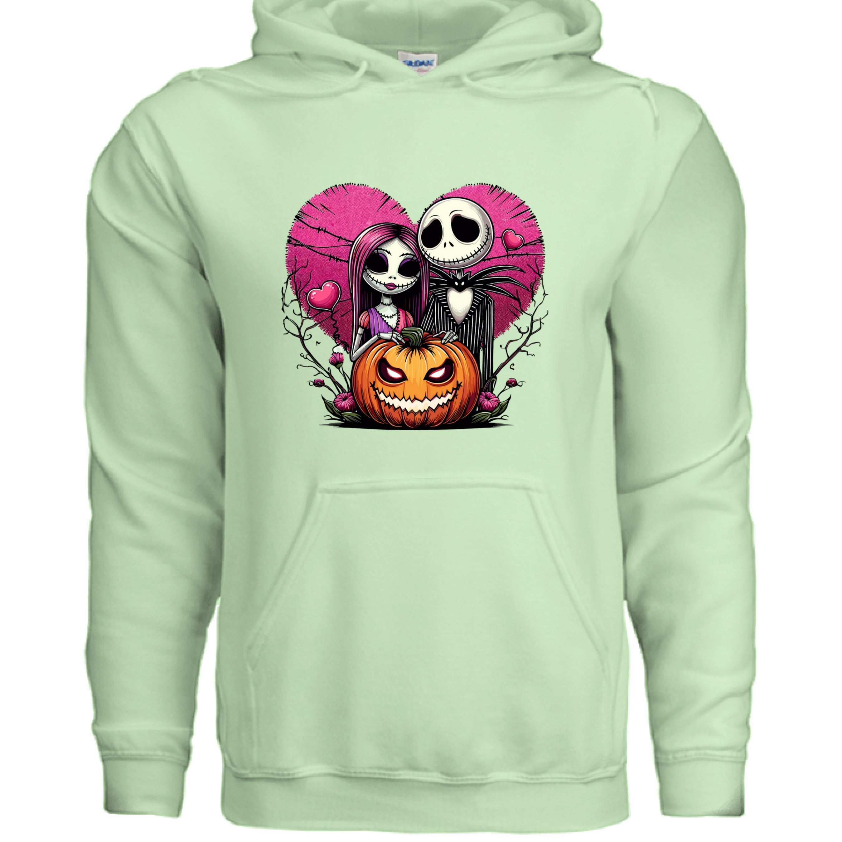 Skelton n Wife Hoodie Sweatshirt - Couples Halloween Style