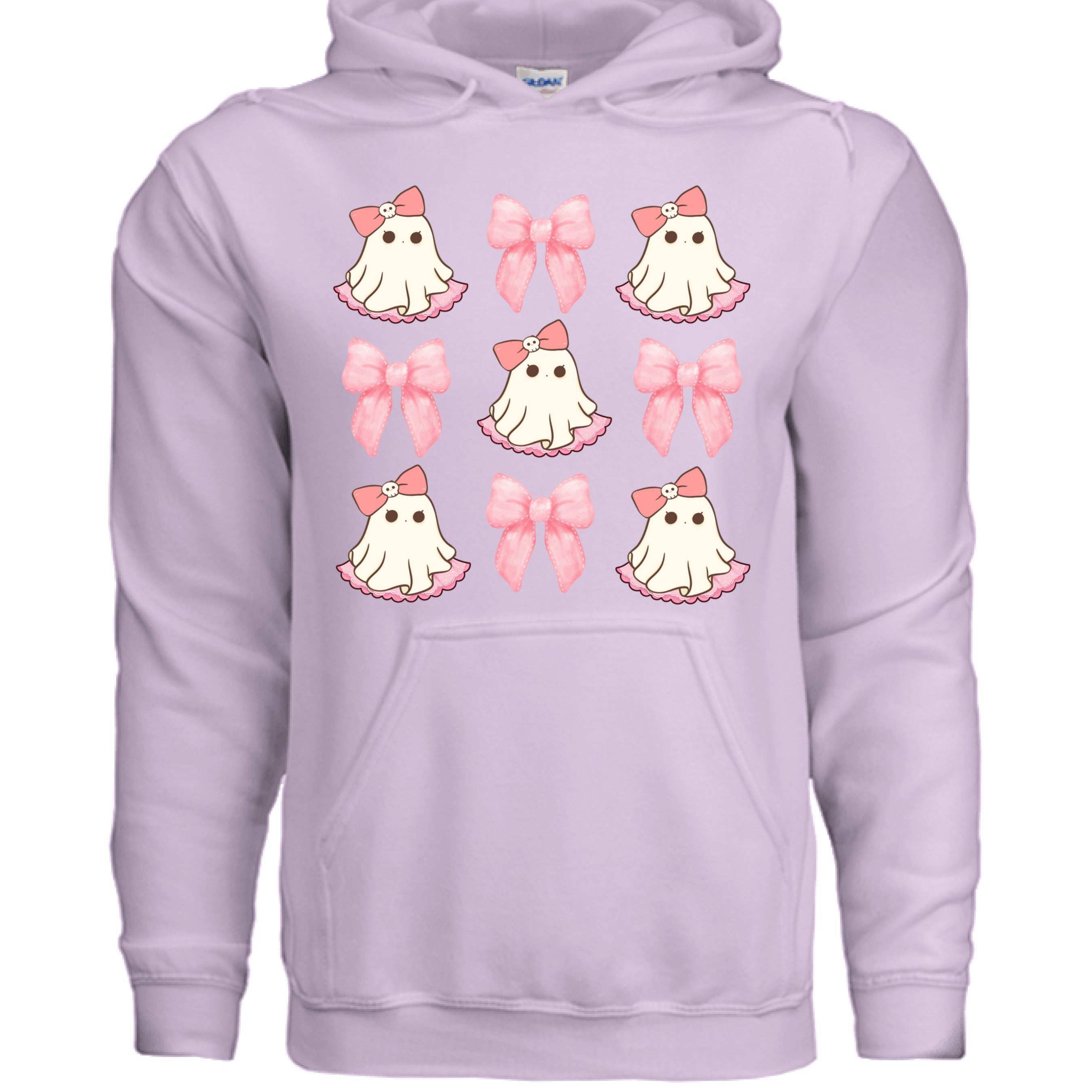 Cute Ghost Bows Hoodie Sweatshirt - Adorable Halloween Style