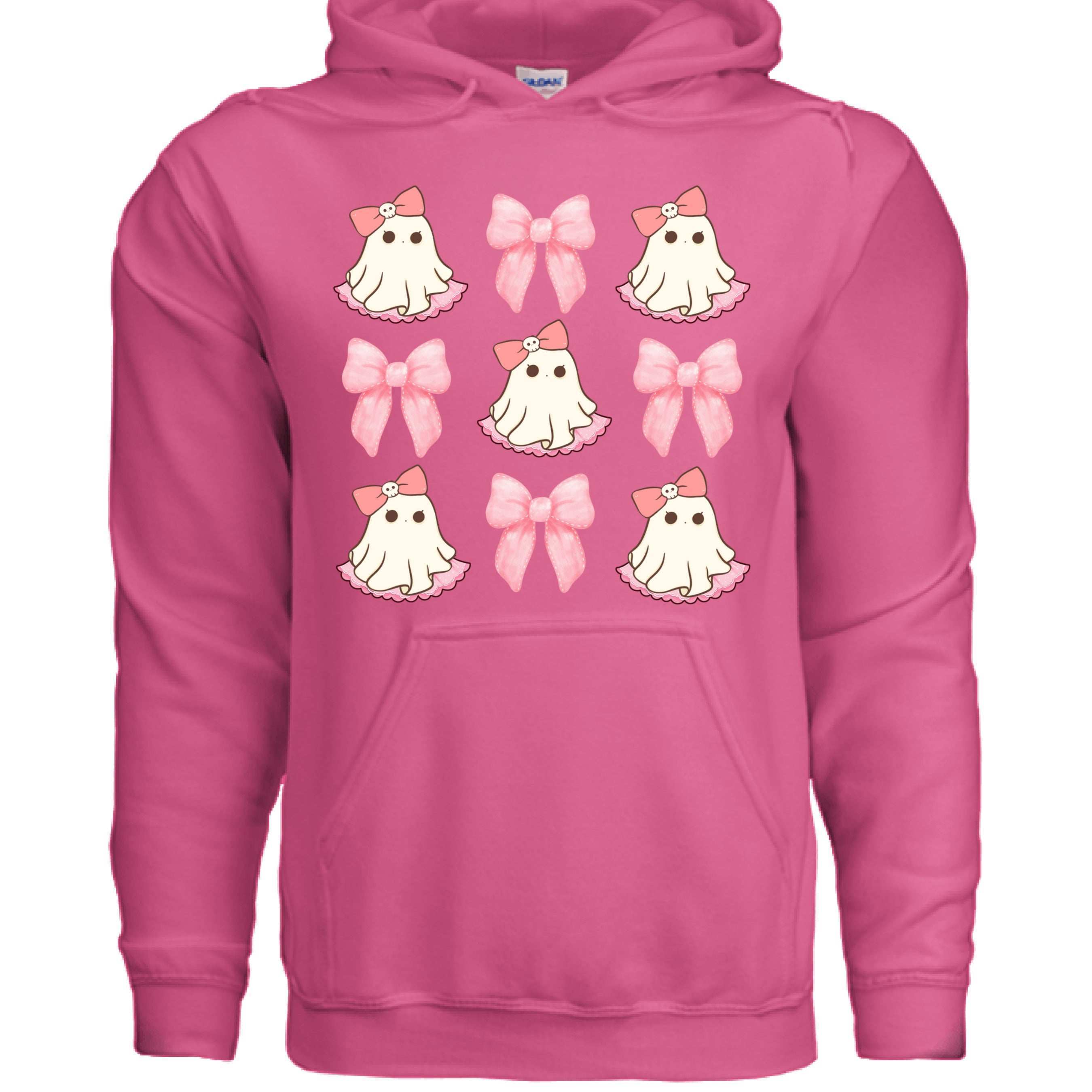 Cute Ghost Bows Hoodie Sweatshirt - Adorable Halloween Style