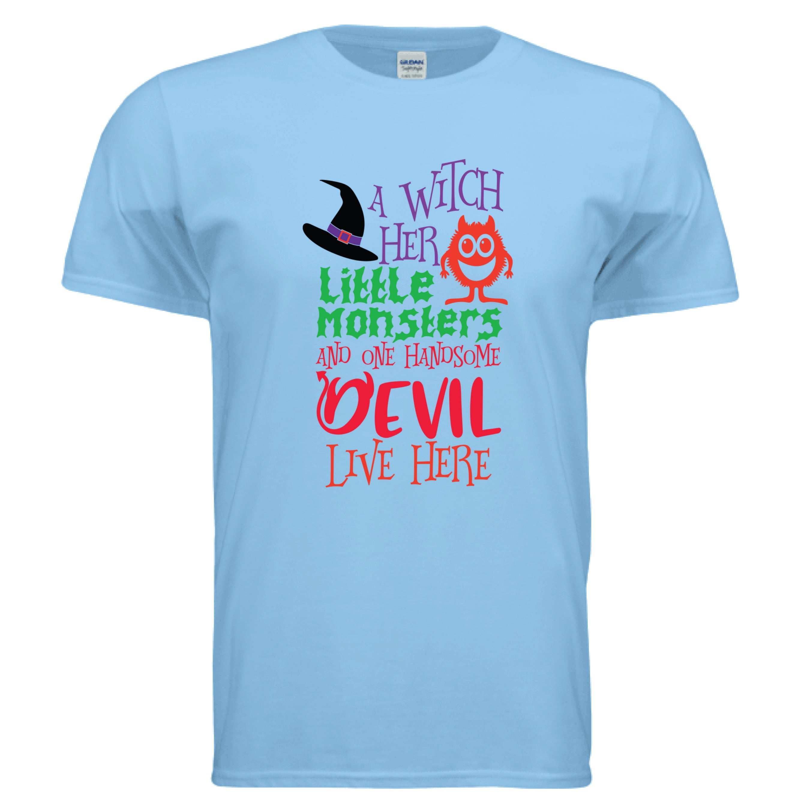 Witch and Family T-Shirt - Halloween Family Style