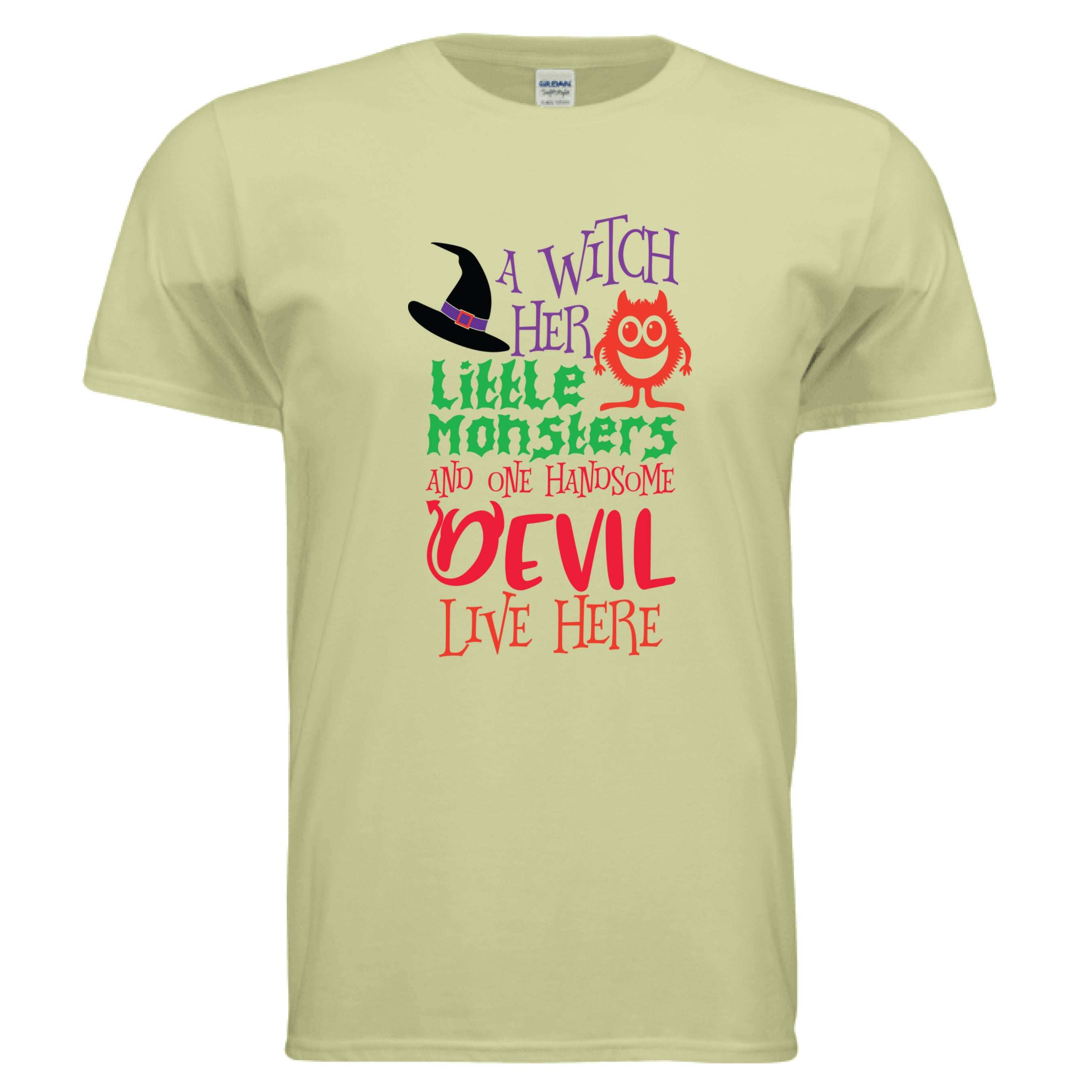 Witch and Family T-Shirt - Halloween Family Style