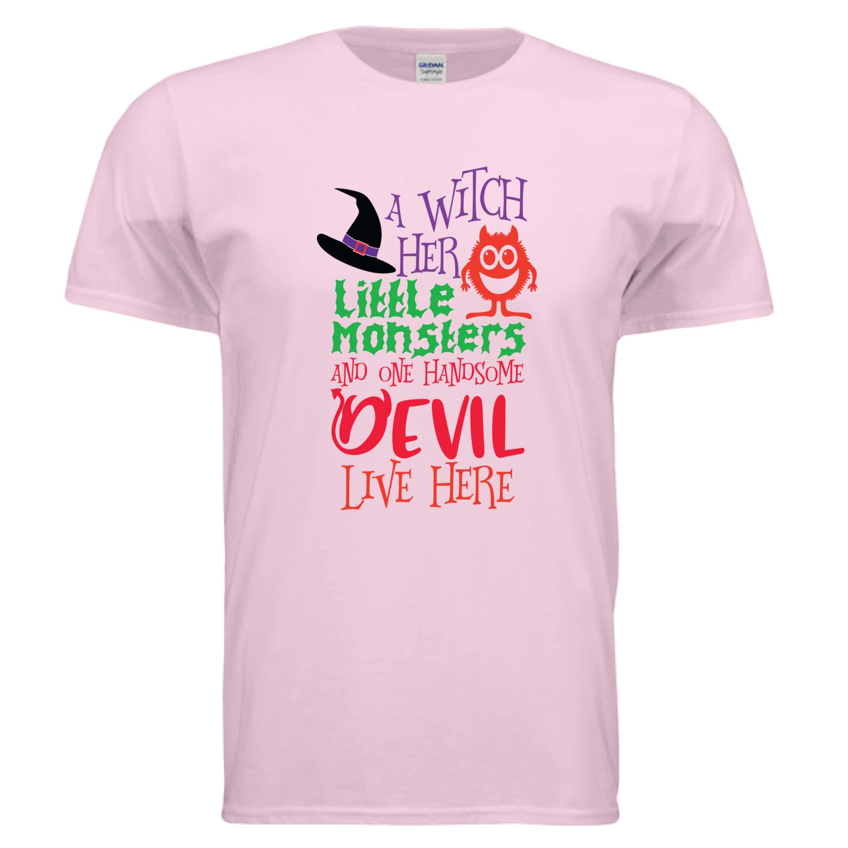 Witch and Family T-Shirt - Halloween Family Style