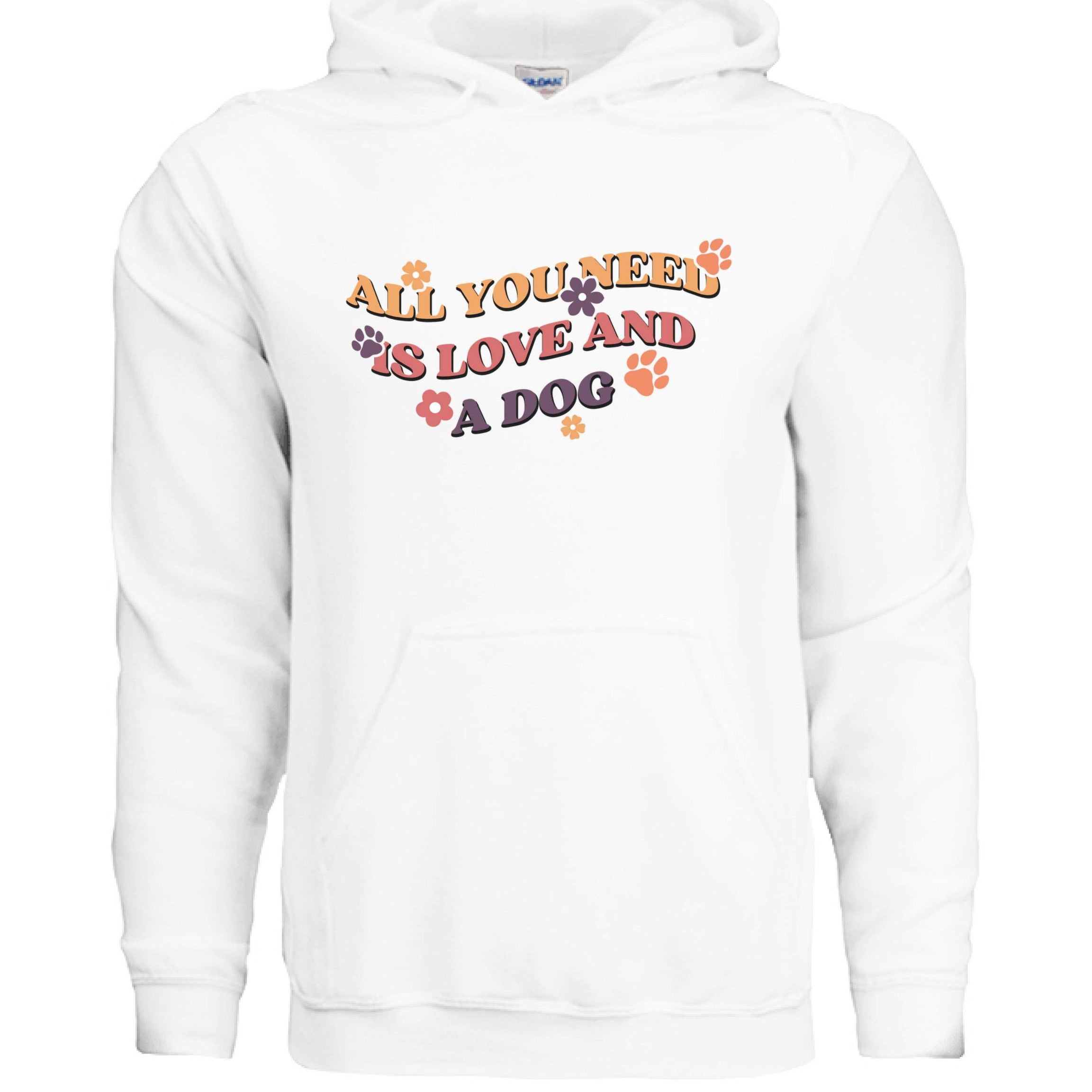 Love and a Dog Hoodie Sweatshirt - Dog Lover Style