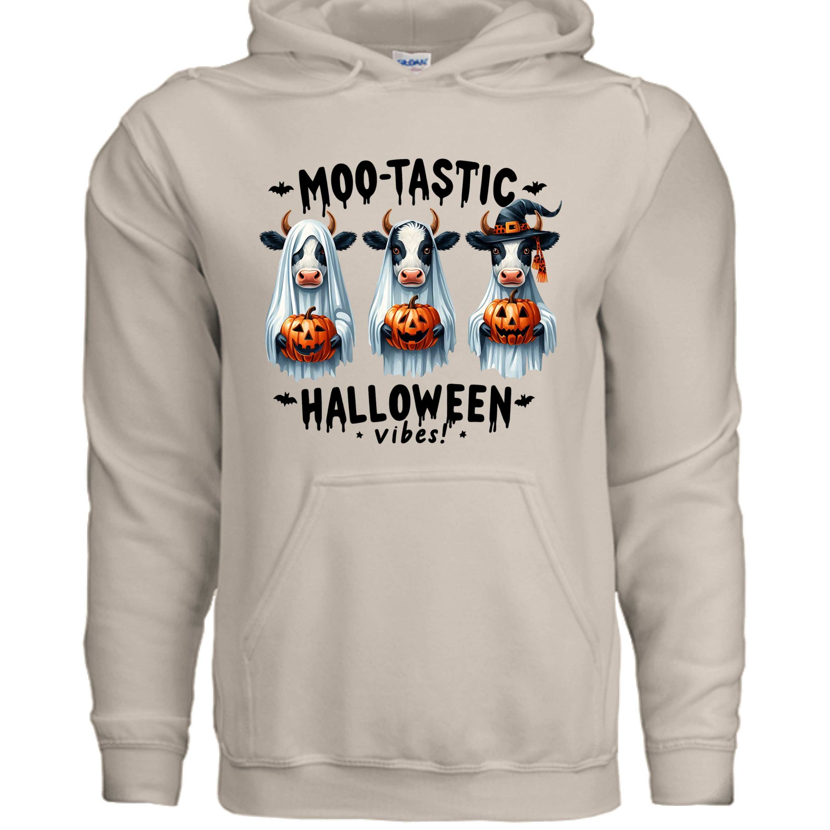 Moo-Tastic Hoodie Sweatshirt - Cow Print Style