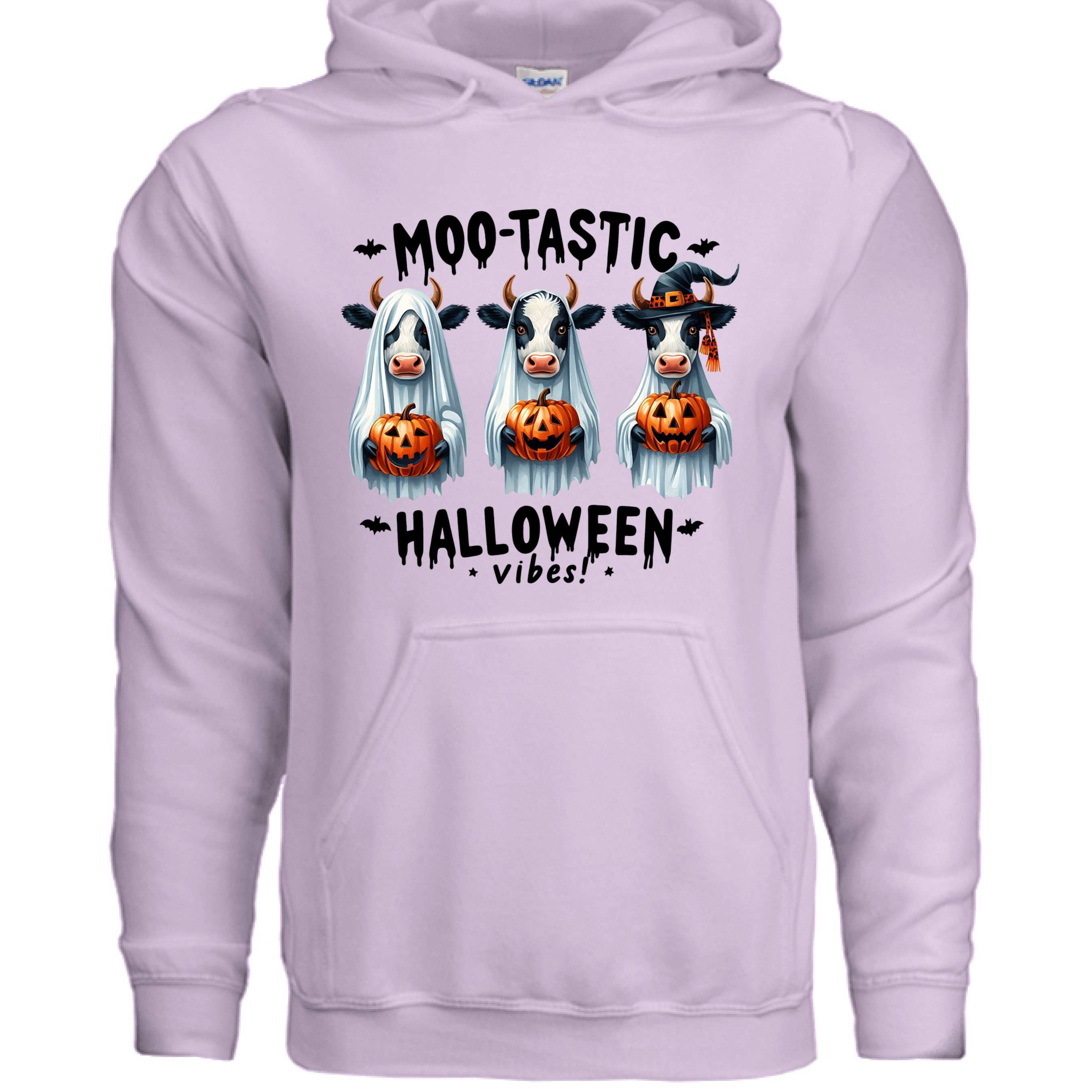 Moo-Tastic Hoodie Sweatshirt - Cow Print Style
