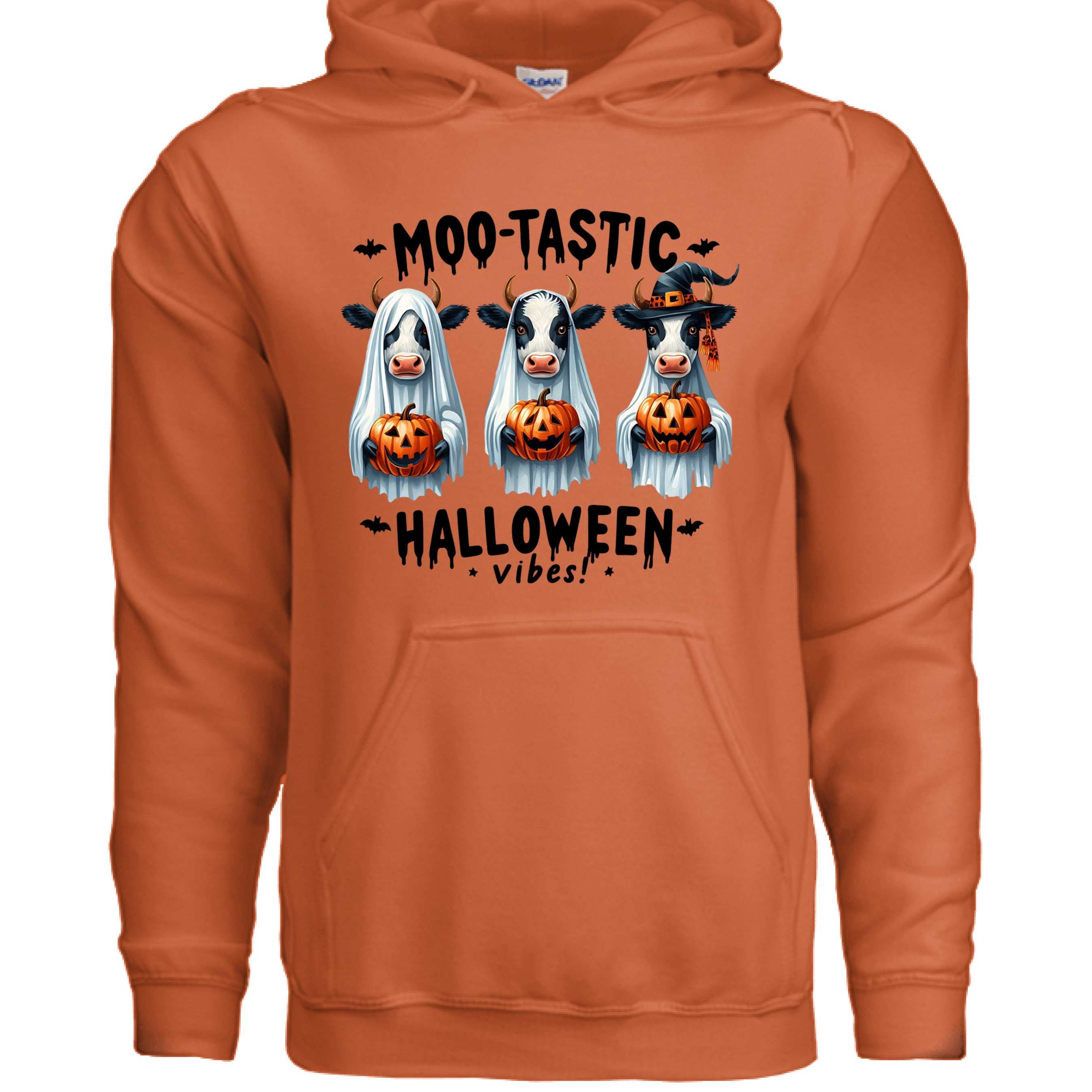 Moo-Tastic Hoodie Sweatshirt - Cow Print Style