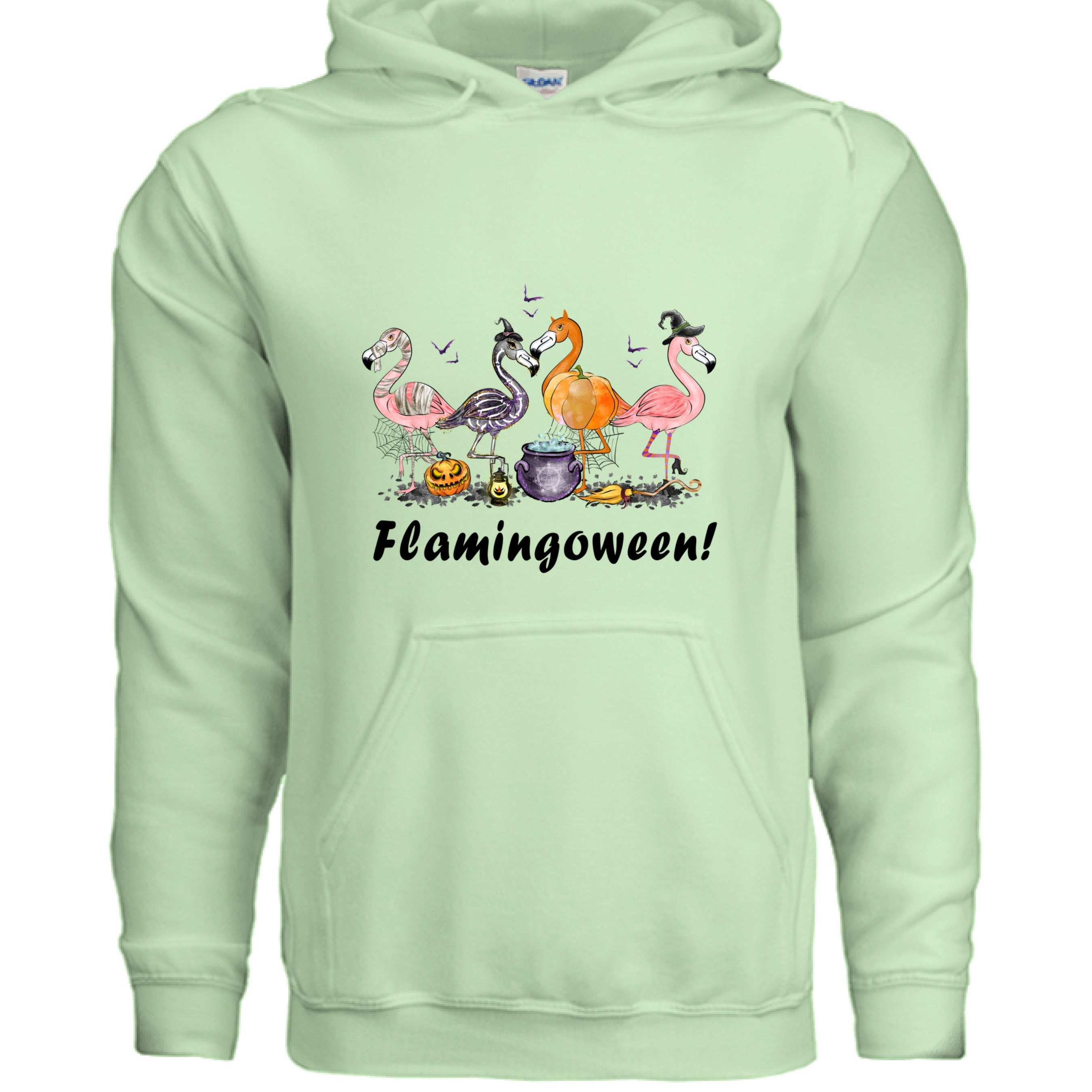 Flamingoween Hoodie Sweatshirt - Flamingo Halloween Style