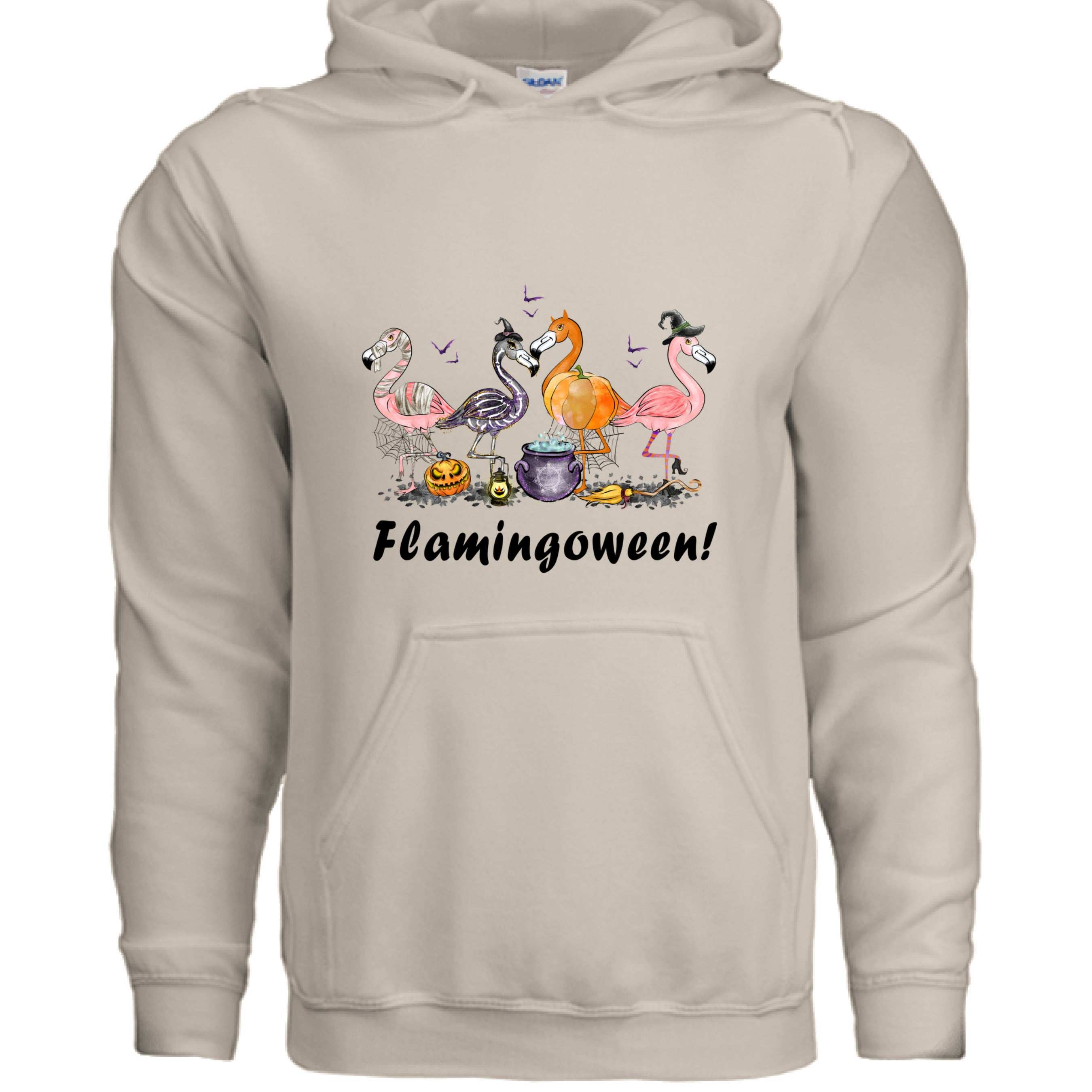 Flamingoween Hoodie Sweatshirt - Flamingo Halloween Style